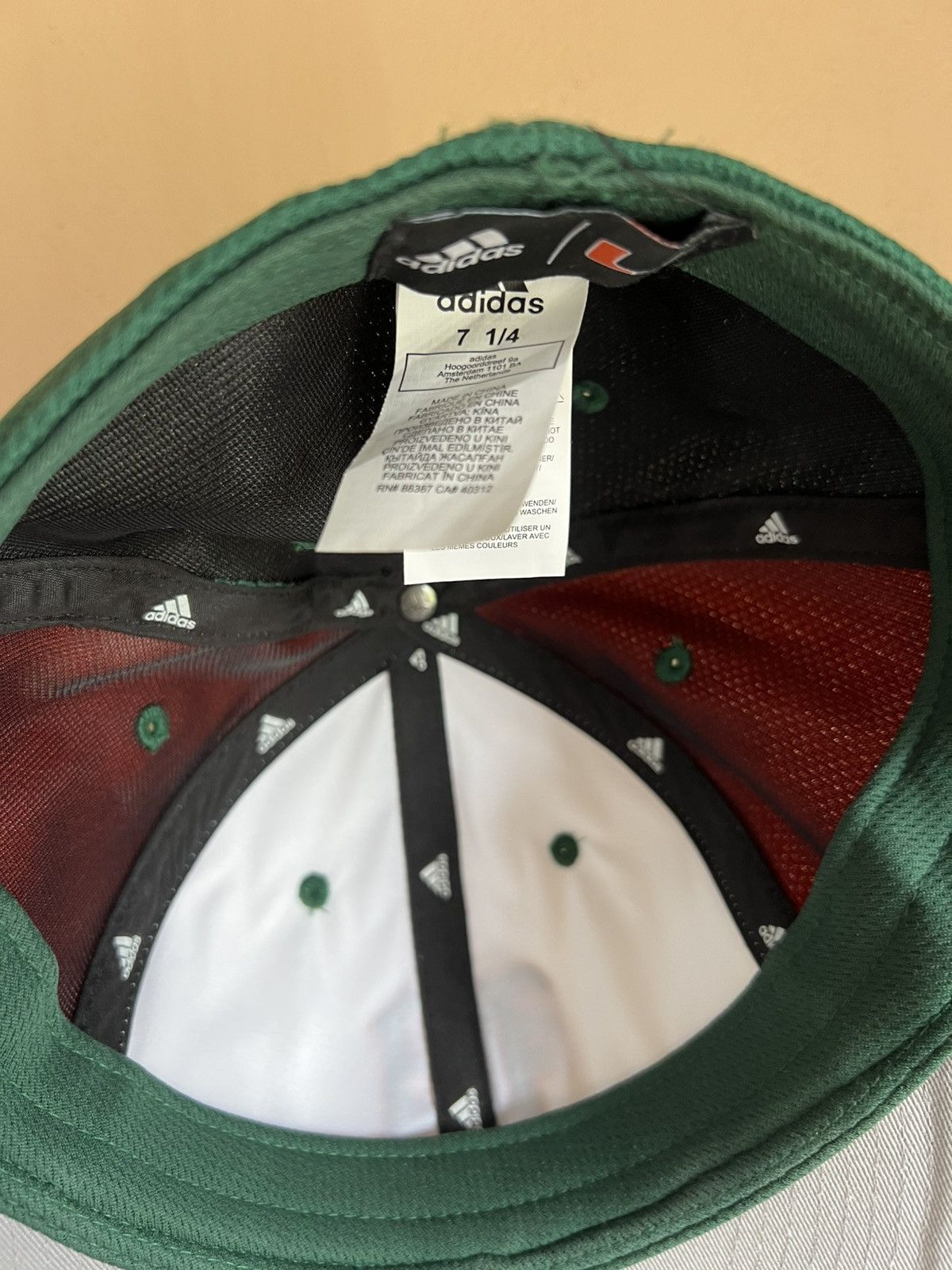 Adidas University of Miami Baseball Cap - Adidas - Multicolor Size 26 - 3 Thumbnail
