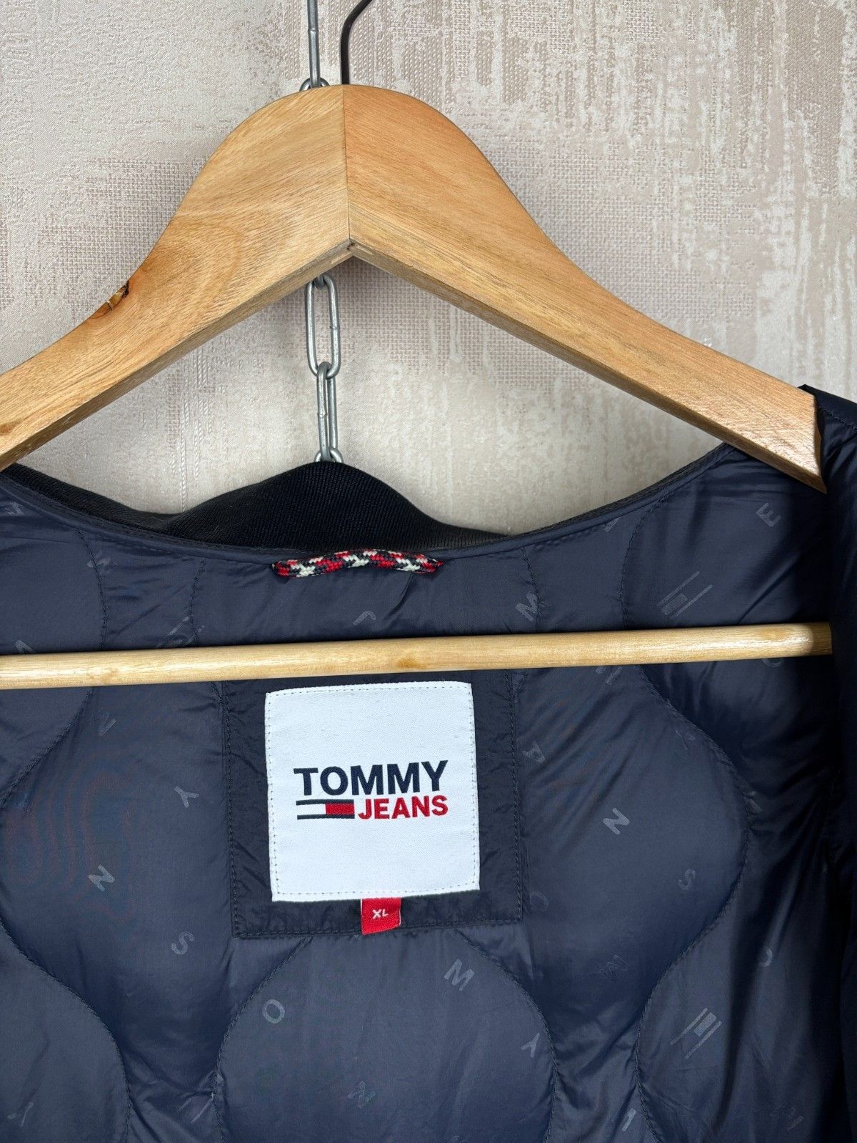 Tommy Jeans Tommy Jeans (Hilfiger) Quilted Down Jacket Navy Snap Button Size US XL / EU 56 / 4 - 11 Thumbnail