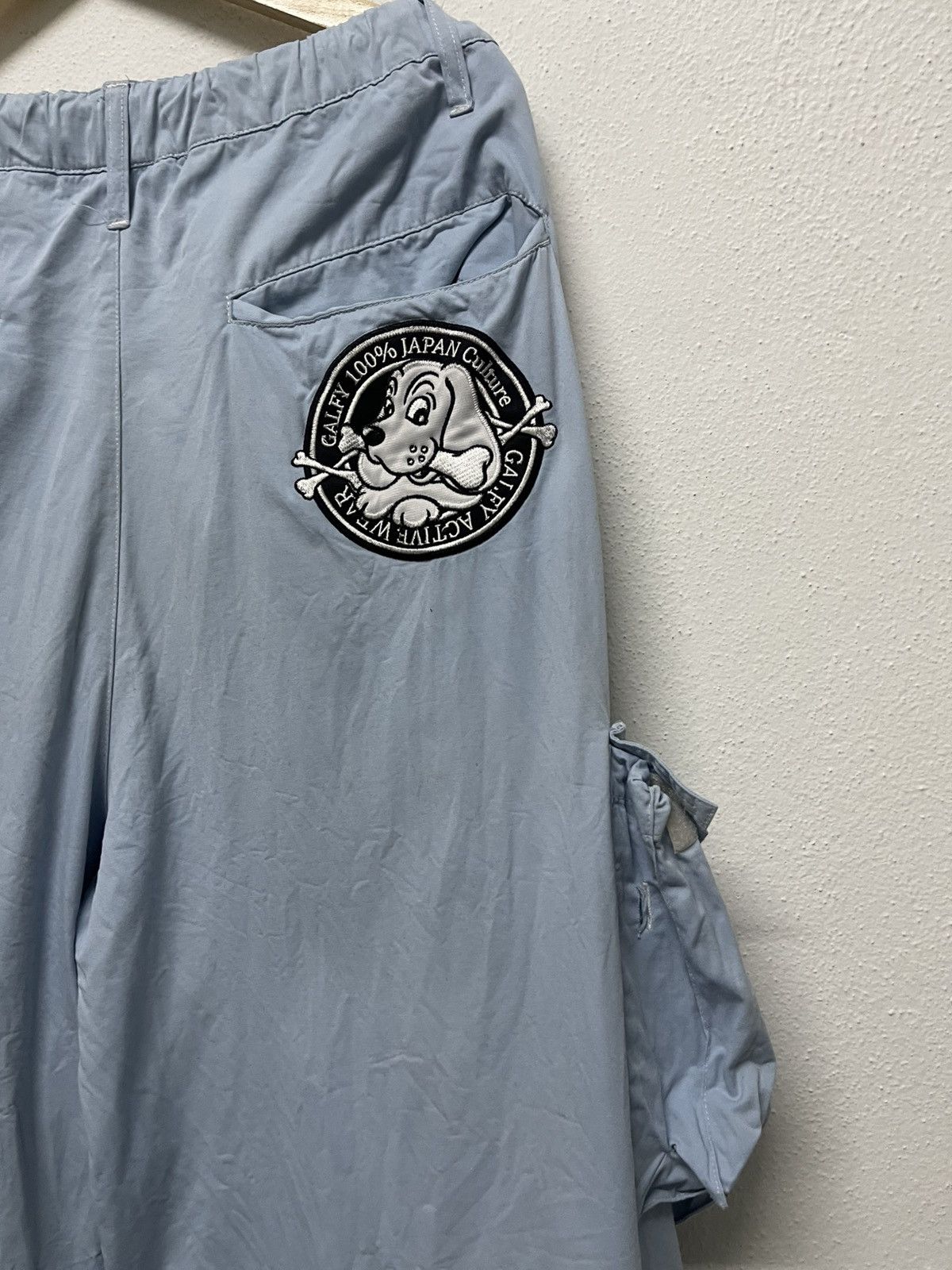Vintage 90s GALFY CRUTCH PARACHUTE BAGGY CARGO PANT Size US 33 - 12 Thumbnail