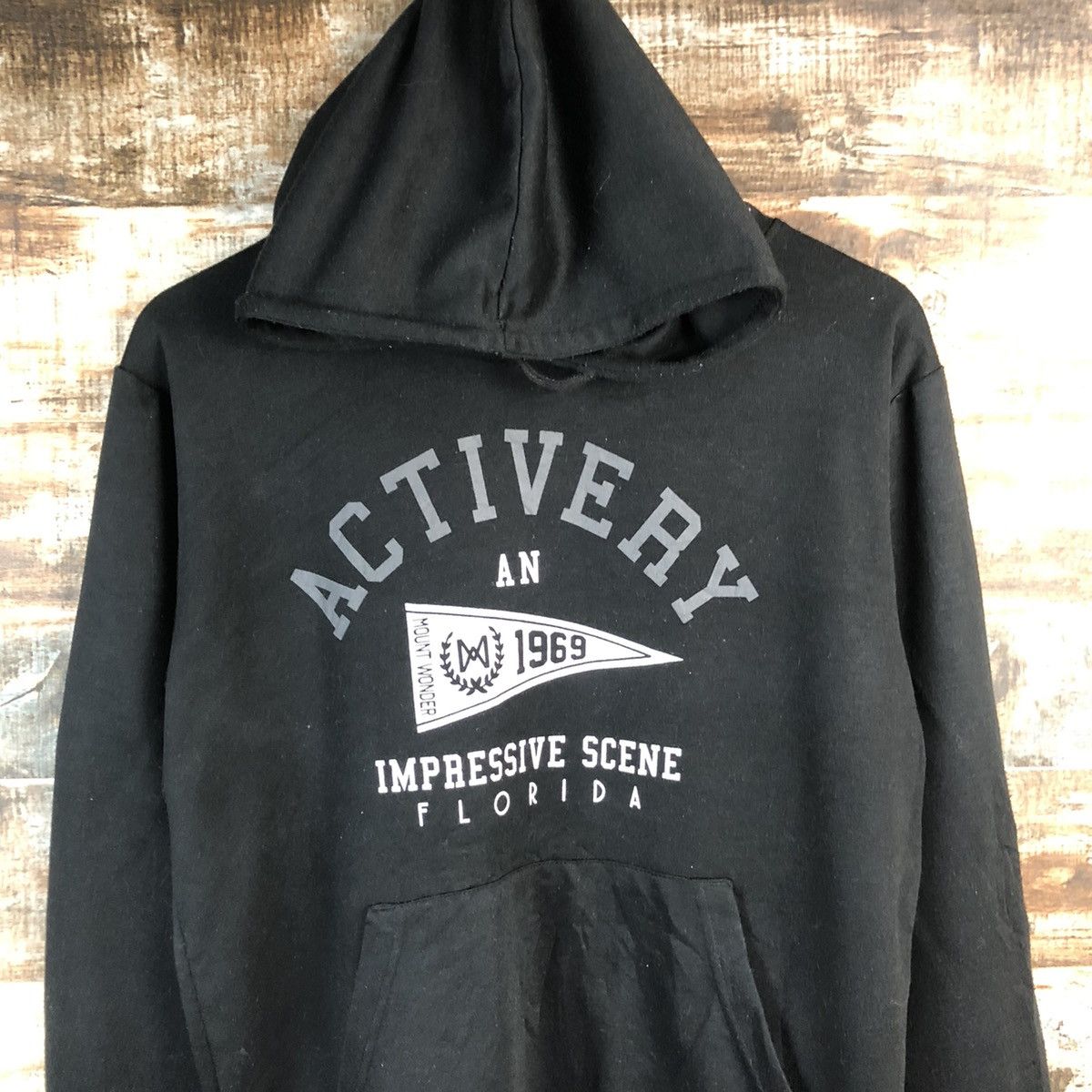 Japanese Brand J.E. Balance Black Hoodie #A1914 Size US M / EU 48-50 / 2 - 5 Thumbnail