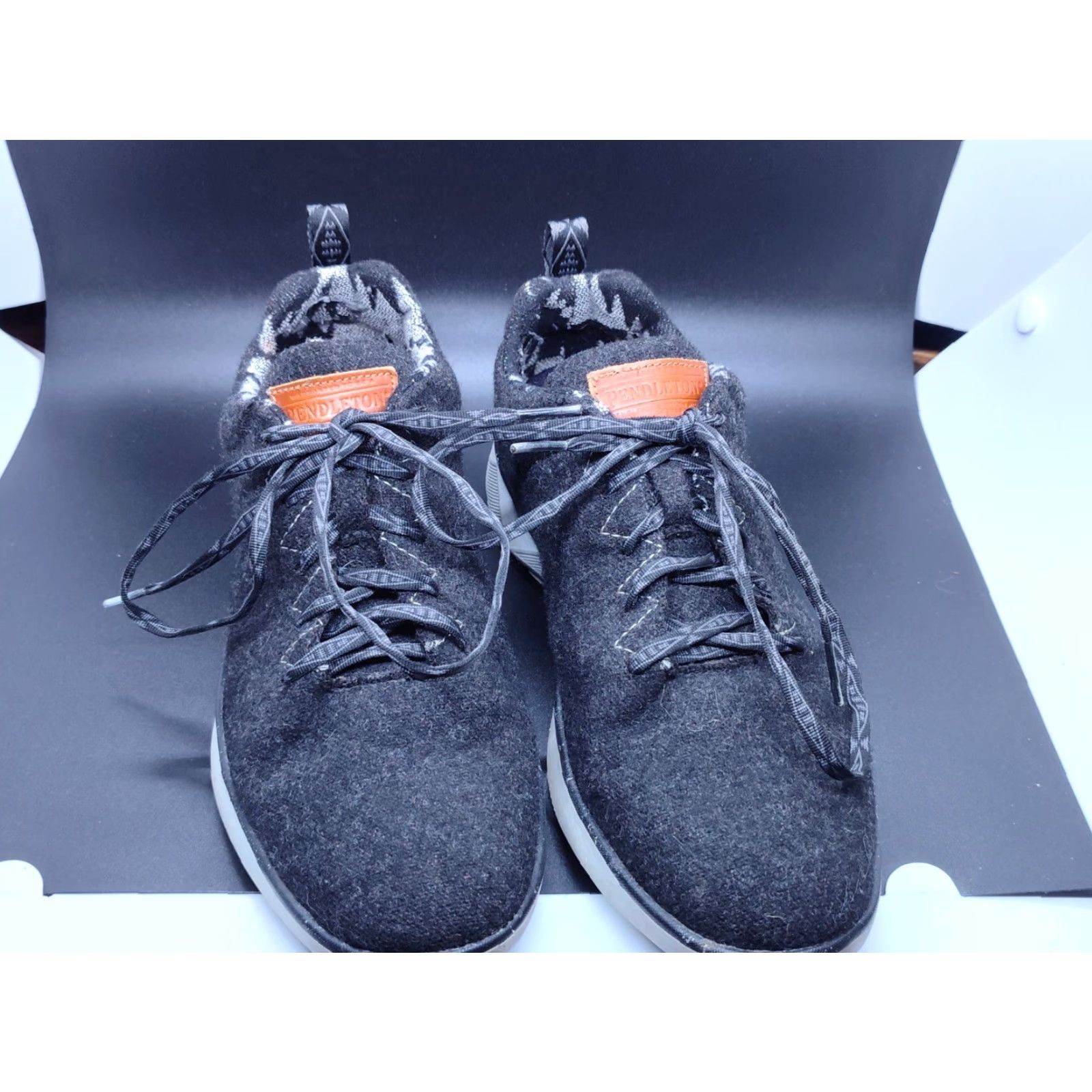 Pendleton VINTAGE Pendleton Wool Blend Women's Sneakers Casual Shoes US Size 9 Charcoal Black Slip Resistant Vibram Size US 7 / IT 37 - 4 Thumbnail