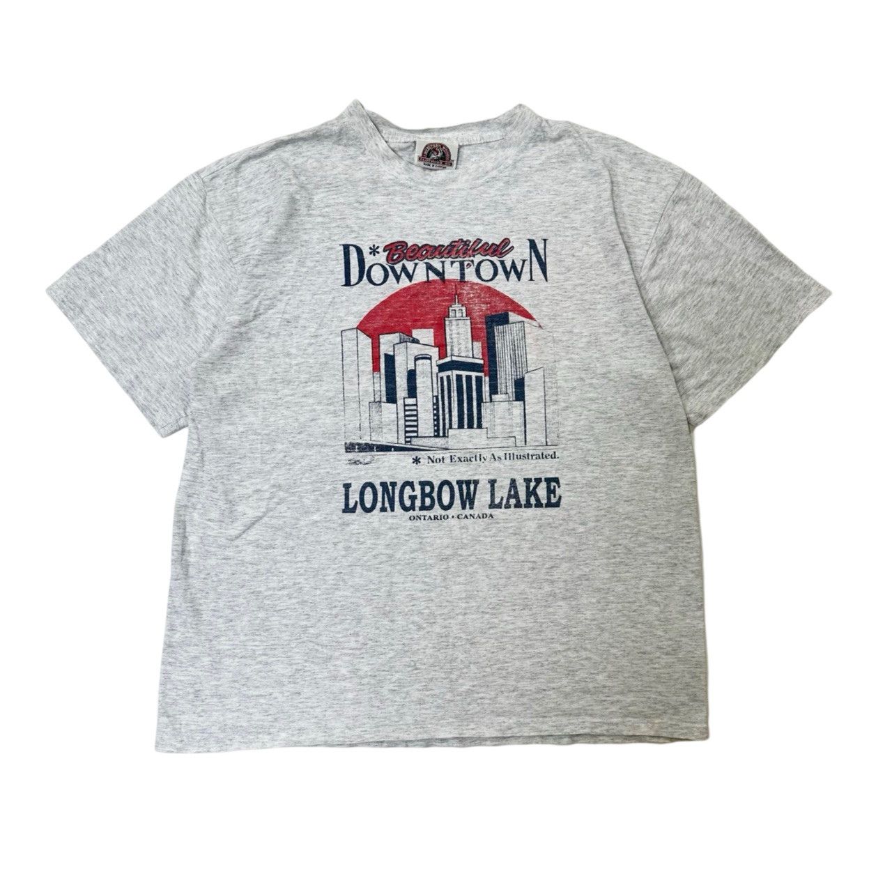 Vintage Vintage 90s Beautiful Downtown Longbow Lake Graphic T Shirt Size US M / EU 48-50 / 2 - 1 Thumbnail