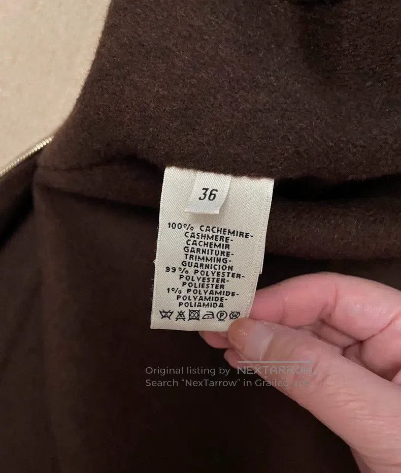 Hermes Hermes Cream Cashmere Vest - One Side Cream, One Side Cara Size XS / US 0-2 / IT 36-38 - 6 Thumbnail