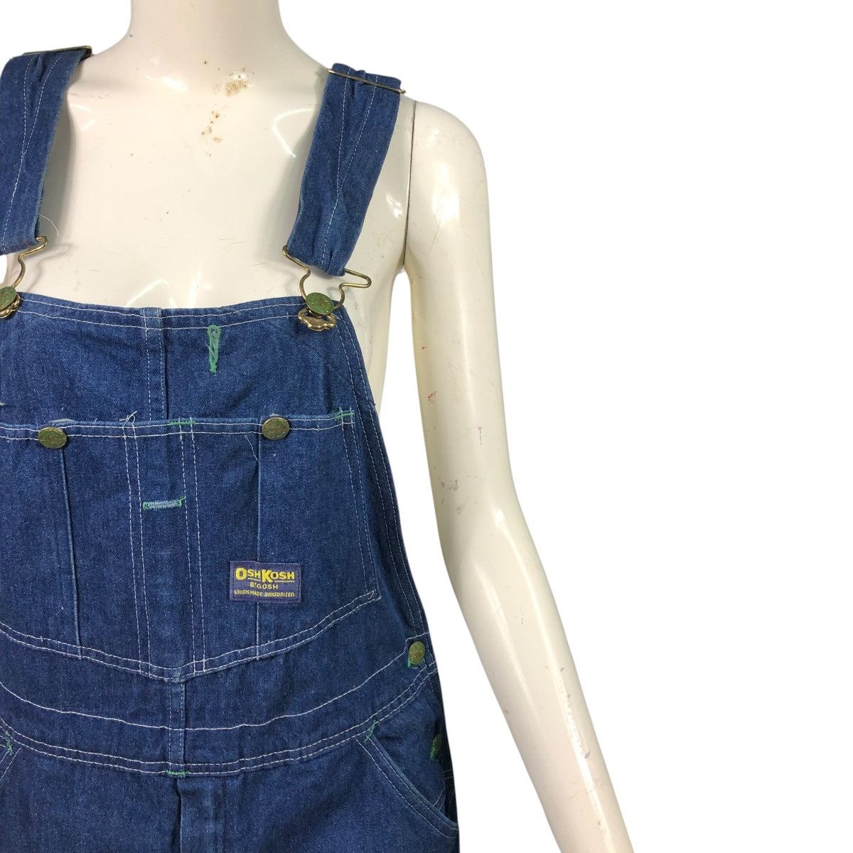 Oshkosh 🔥VINTAGE WORKER JUMPSUITS OVERALL OSHKOSH INDIGO DENIM Size US 32 / EU 48 - 6 Thumbnail