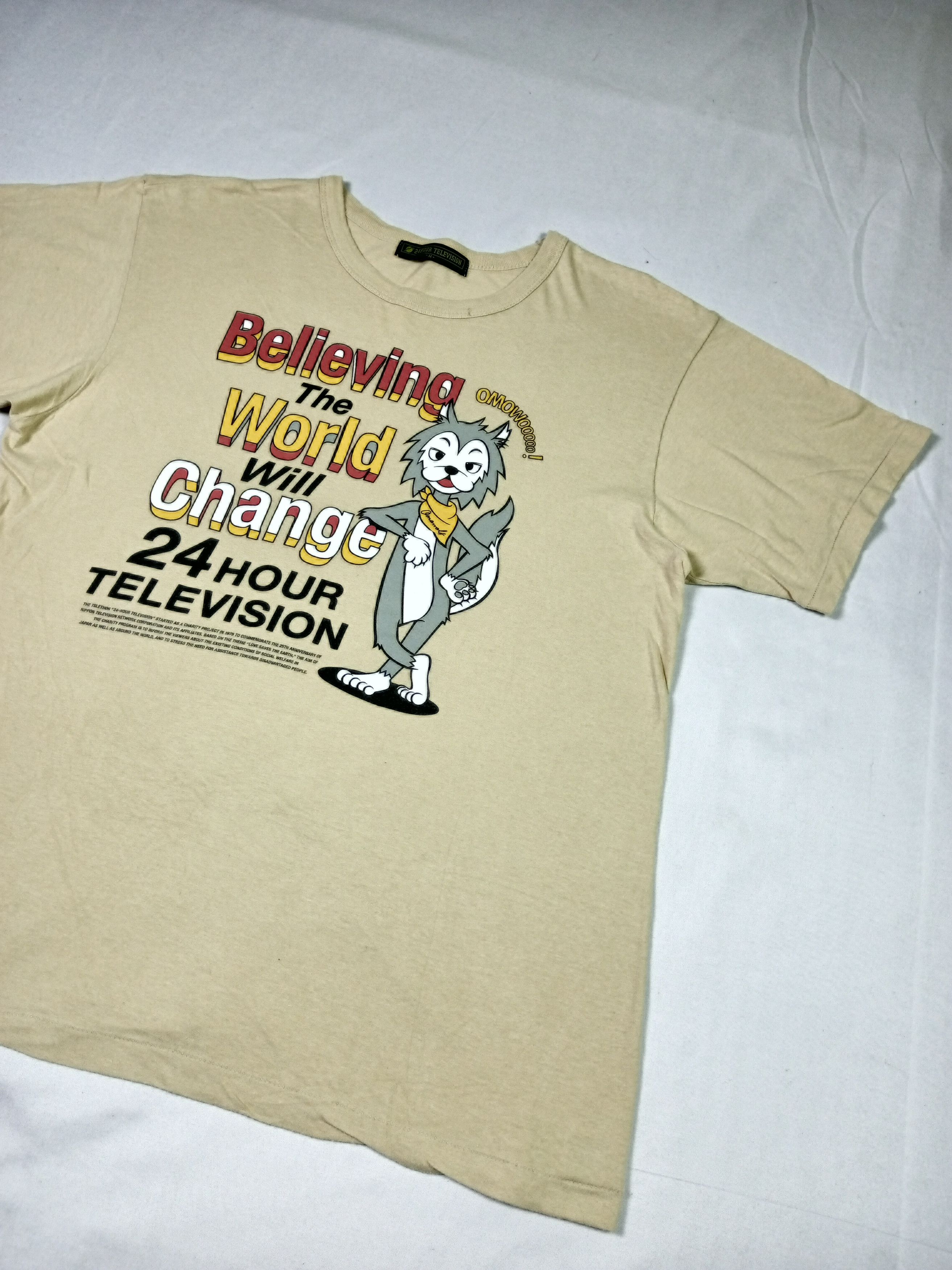 Anime VTG 24 Hour Television Believing the World Will Change Size US M / EU 48-50 / 2 - 2 Thumbnail