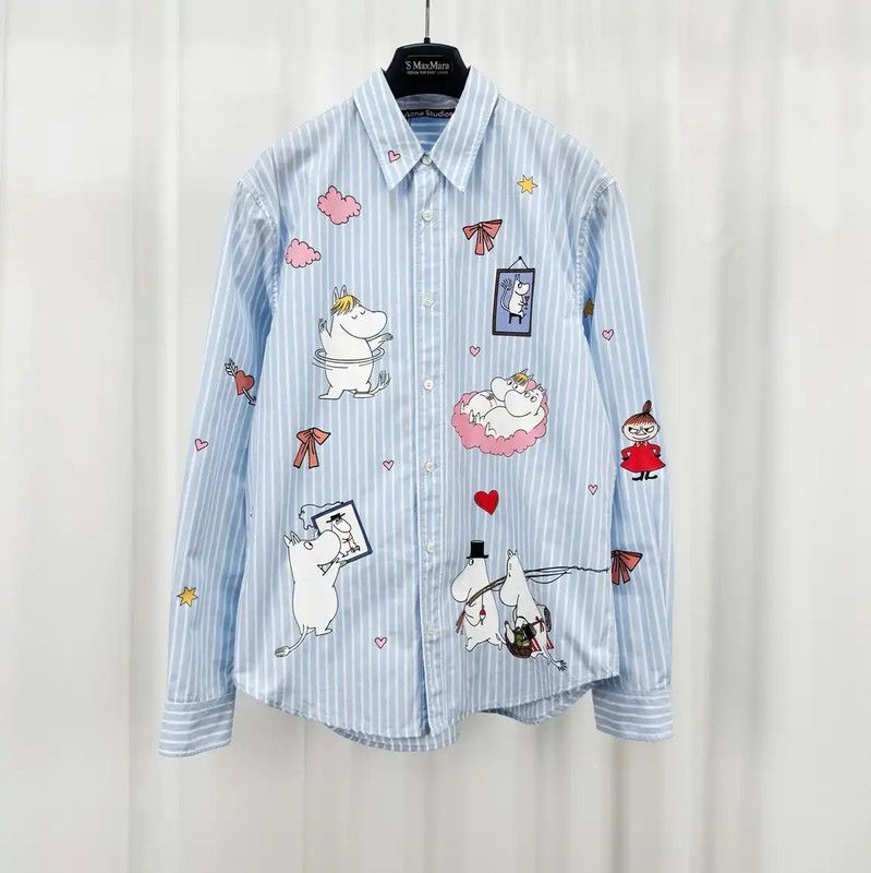 Acne Studios Acne Studios Cartoon Print Long Sleeve Shirt Size US XS / EU 42 / 0 - 1 Thumbnail
