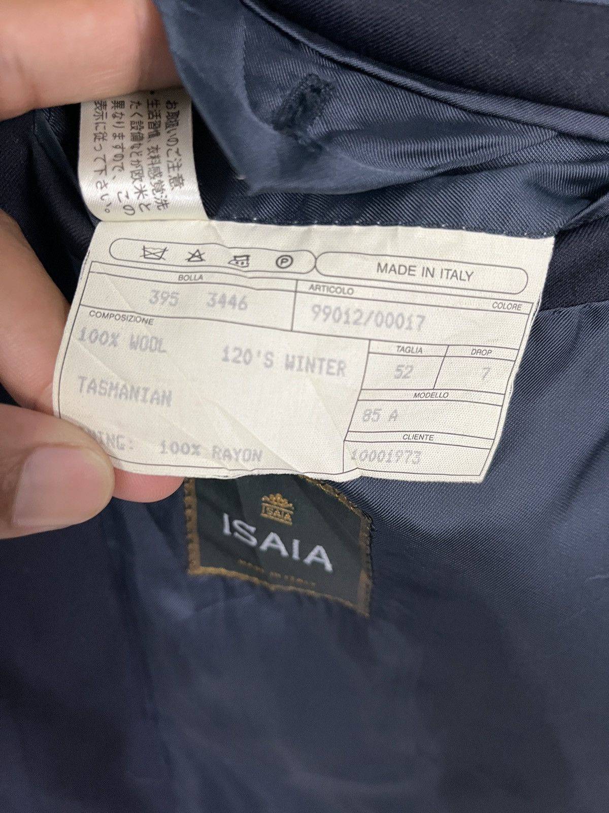 Isaia × Loro Piana Isaia Blazer Loro Piana Fabric Winter Tasmanian Wool Blazer Size 42R - 9 Thumbnail