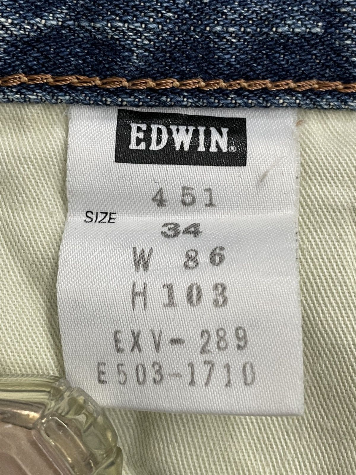 Edwin Edwin XV-S Life Art Inspired Local Rick Designer Denim Size US 34 / EU 50 - 25 Thumbnail