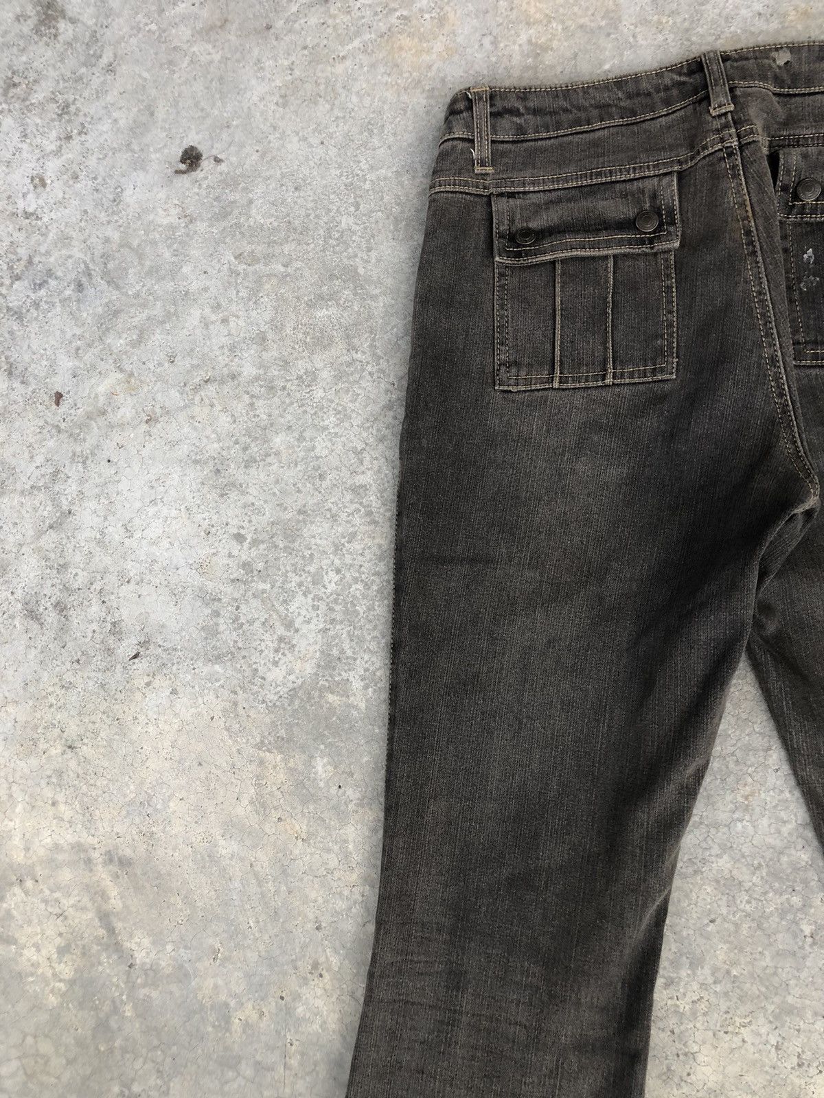 If Six Was Nine Japanese Back Rush Flared Jeans Distressed Size US 30 / EU 46 - 10 Thumbnail