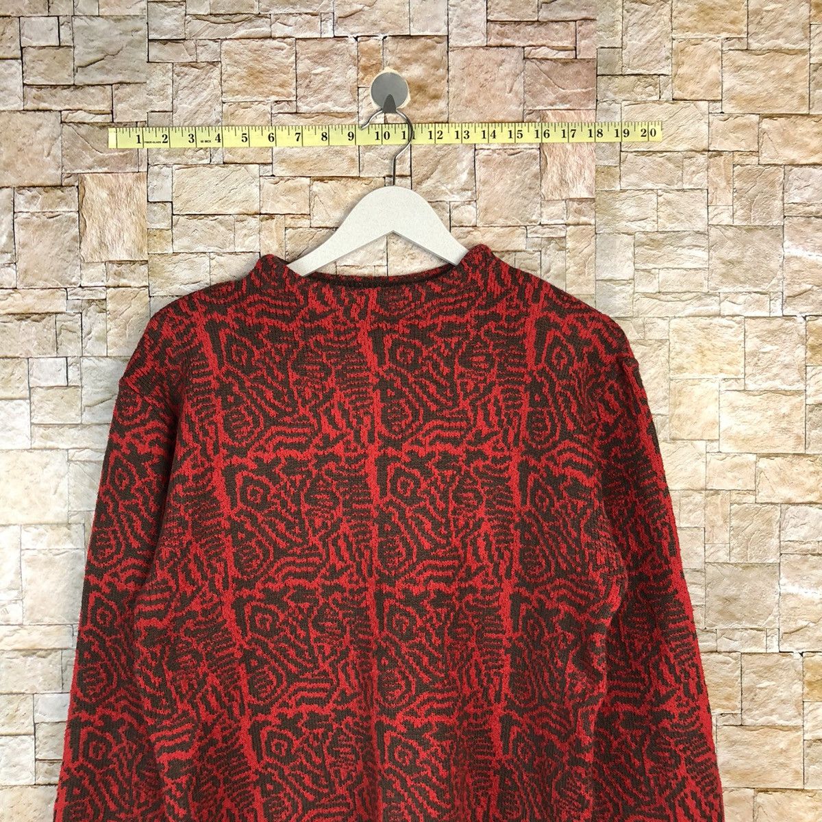 Homespun Knitwear × Japanese Brand × Vintage Celliealan vintage japan Red Knitwear #A1099 Size M / US 6-8 / IT 42-44 - 2 Thumbnail