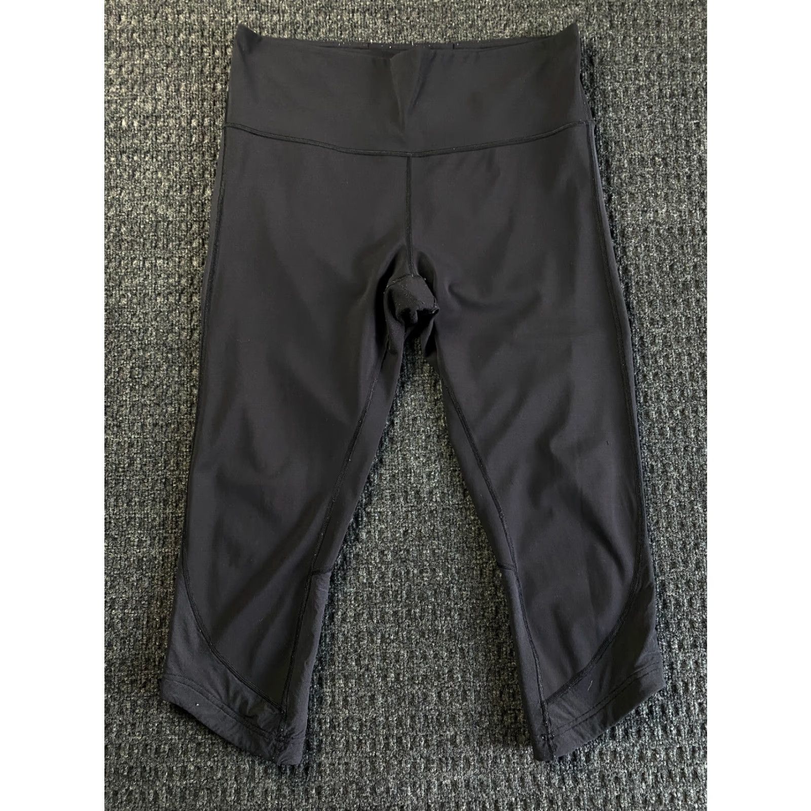 Lululemon VINTAGE Lululemon Align High Rise Cropped 21” Yoga Pants Black 12 LW6AEISX10217 Size 34" / US 12 / IT 48 - 2 Thumbnail
