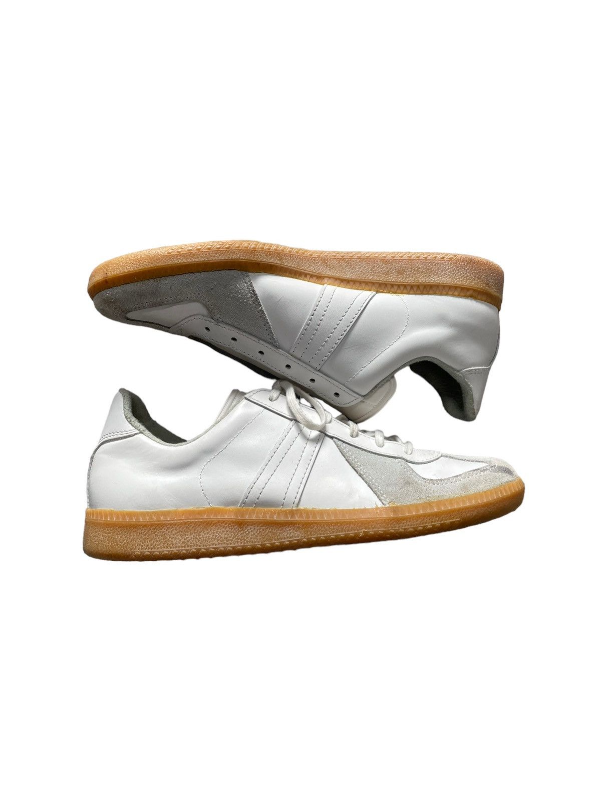 Vintage BW Sport GATs Sneakers Leather White Military