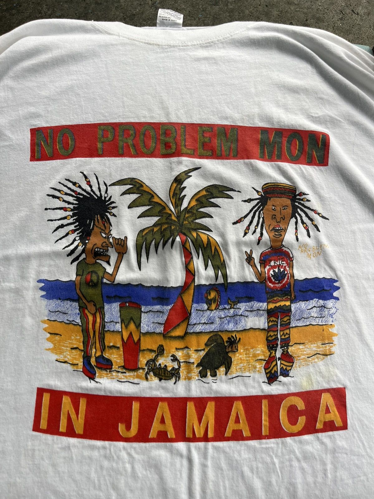 Vintage Vintage No Problem Mon Jamaica Beavis and Butt Head T-shirt Size US L / EU 52-54 / 3 - 5 Thumbnail