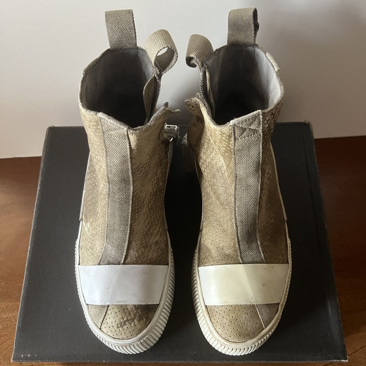 Boris Bidjan Saberi Oak Perforated AW23 Bamba 3.3 Side Zip Sneakers Size US 8 / EU 41 - 6 Thumbnail