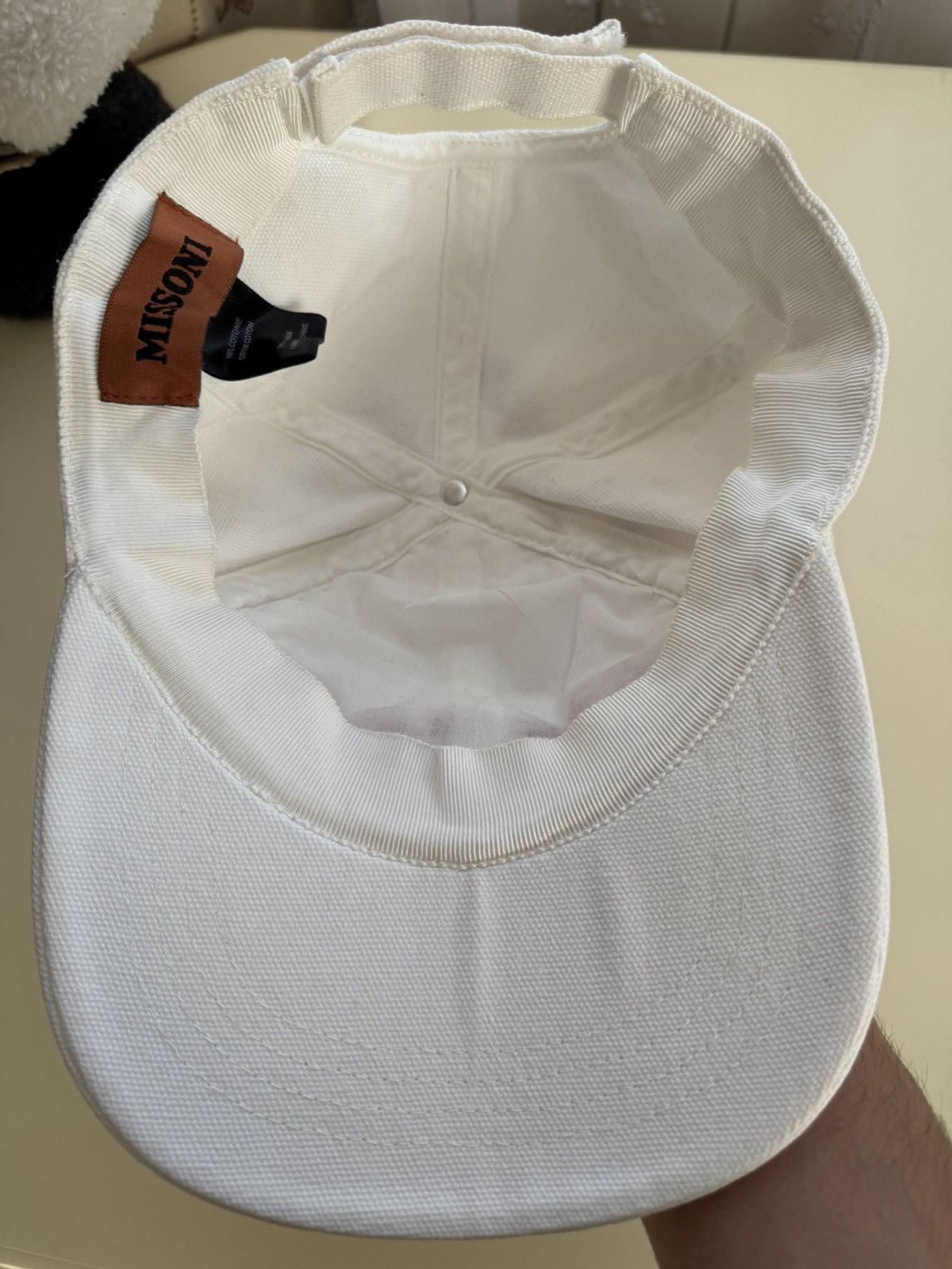 Missoni Missoni White Embroidered Logo Baseball Cap Size ONE SIZE - 7 Thumbnail