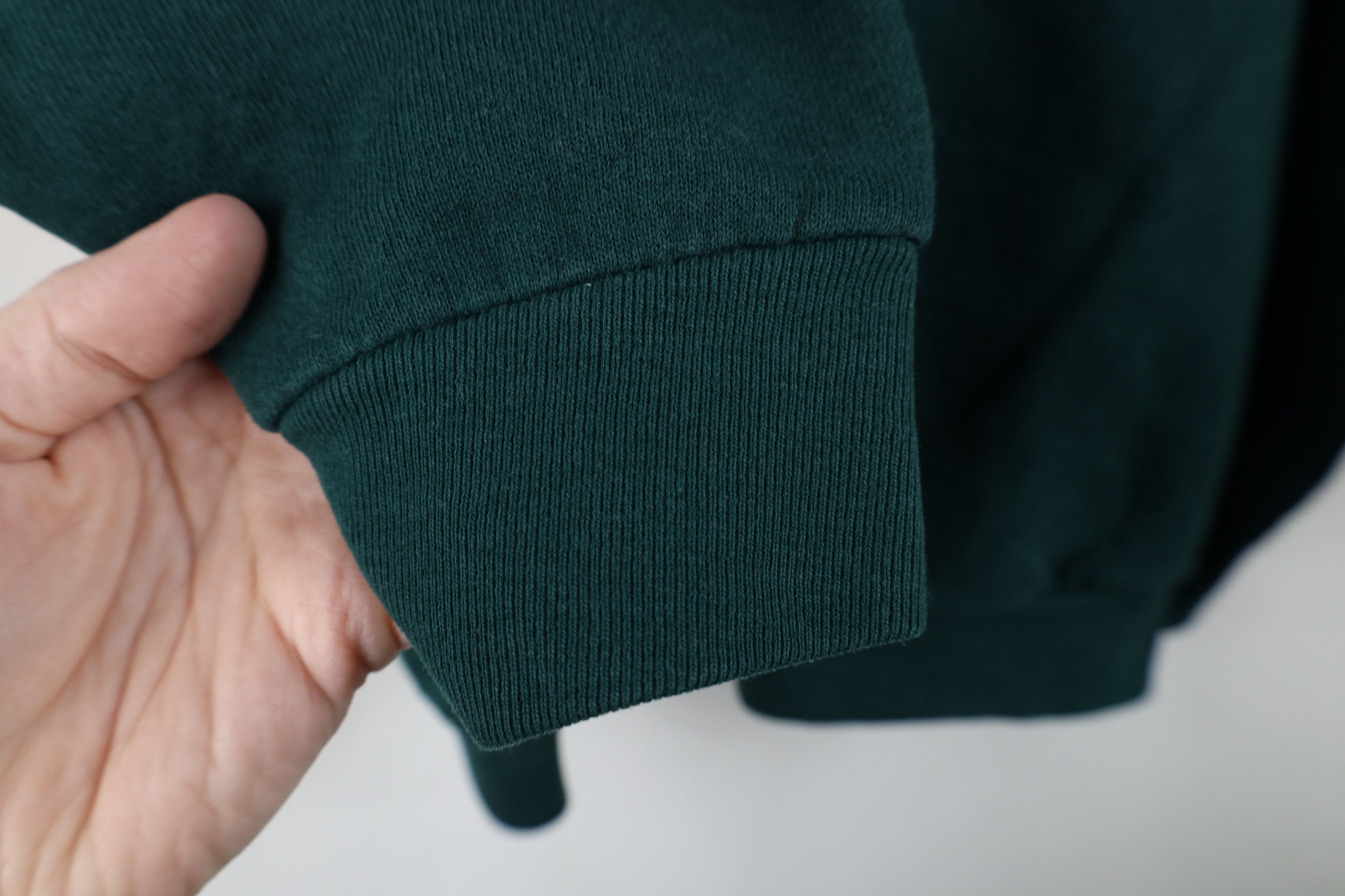 Vintage Vintage 90s Streetwear Blank Crewneck Sweatshirt Green USA Size XL / US 12-14 / IT 48-50 - 6 Thumbnail