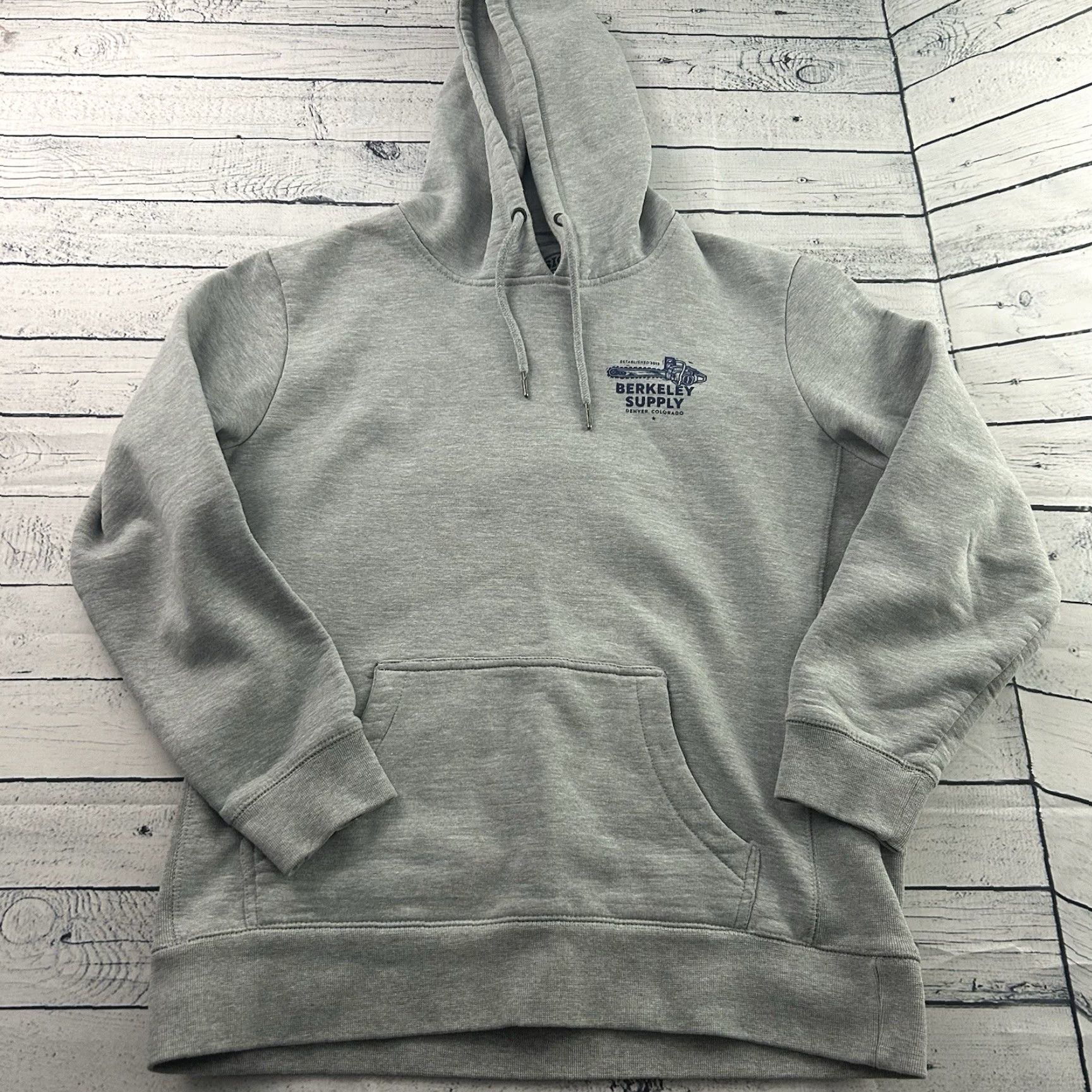 Vintage Berkeley Supply Hoodie Men L Gray Pullover Sweatshirt Size US L / EU 52-54 / 3 - 2 Thumbnail