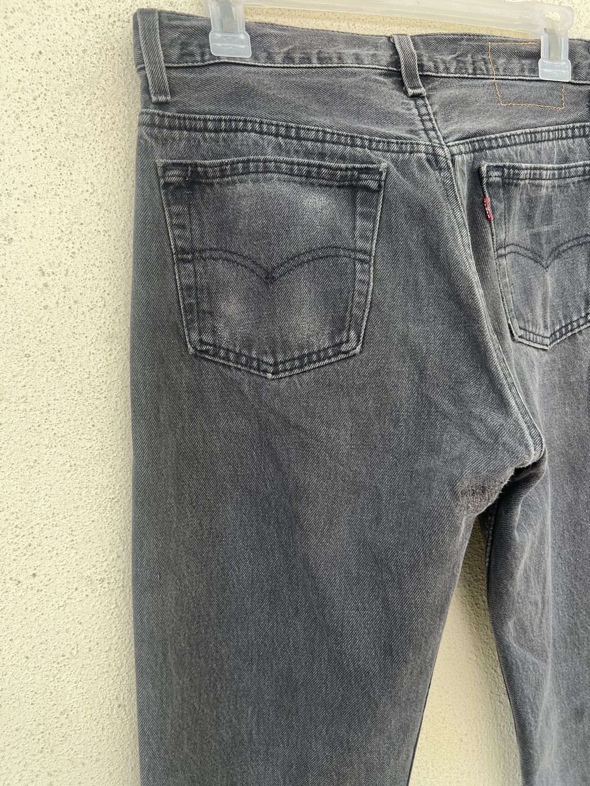 Levi's Vintage 80s Levi’s 501 Distressed Fade Black Denim Jeans Size US 30 / EU 46 - 16 Thumbnail