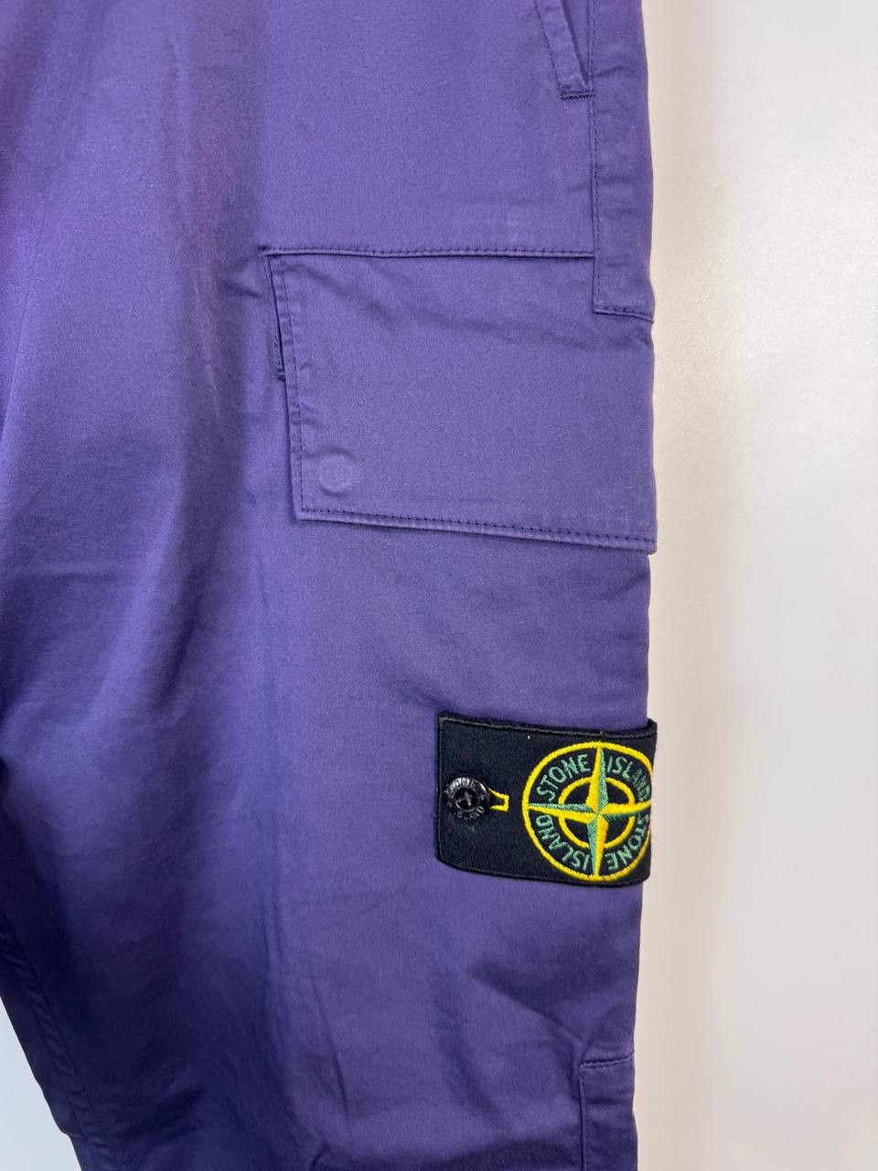 Stone Island STONE ISLAND PANTS PURPLE CARGO SKINNY FIT TROUSERS W32 Size US 32 / EU 48 - 2 Thumbnail