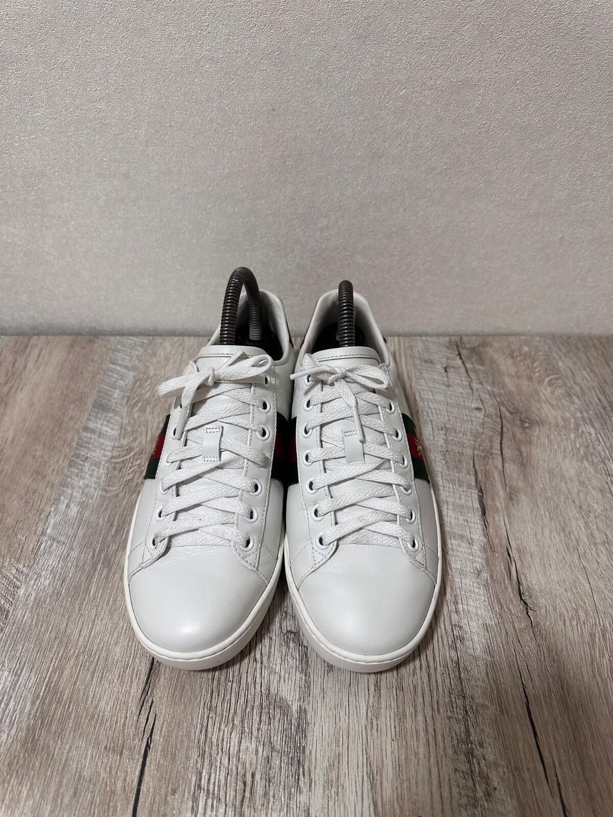 Gucci Gucci Ace Bee White Women's Sneakers Size 36 Size US 6.5 / IT 36.5 - 3 Thumbnail