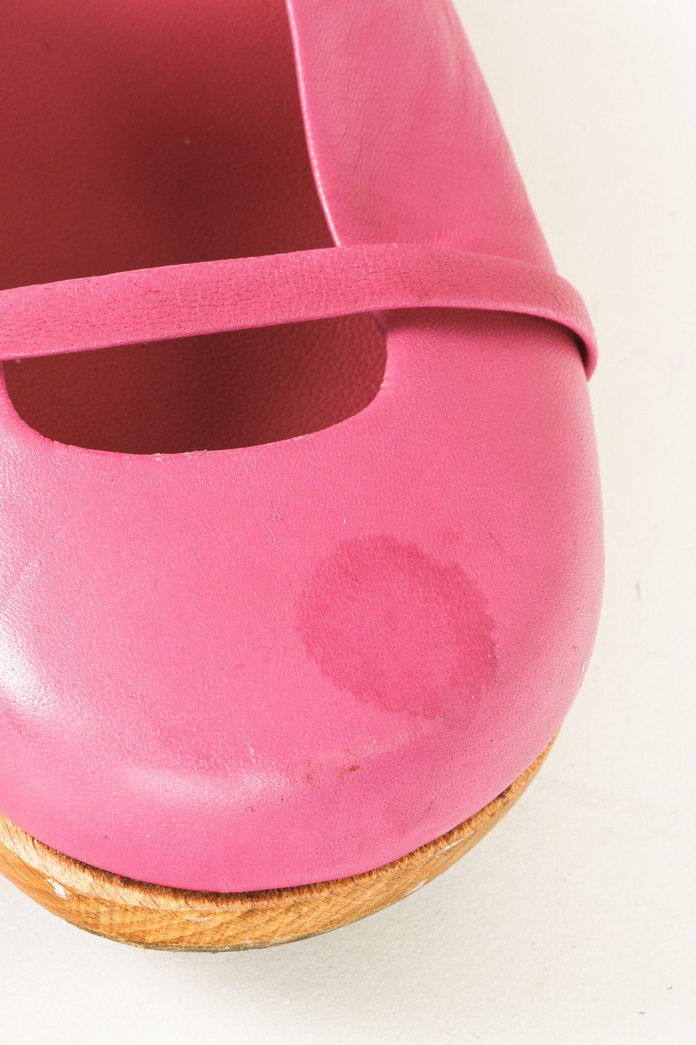 Marni Marni Fuchsia Leather Clog Size US 7 / IT 37 - 7 Thumbnail