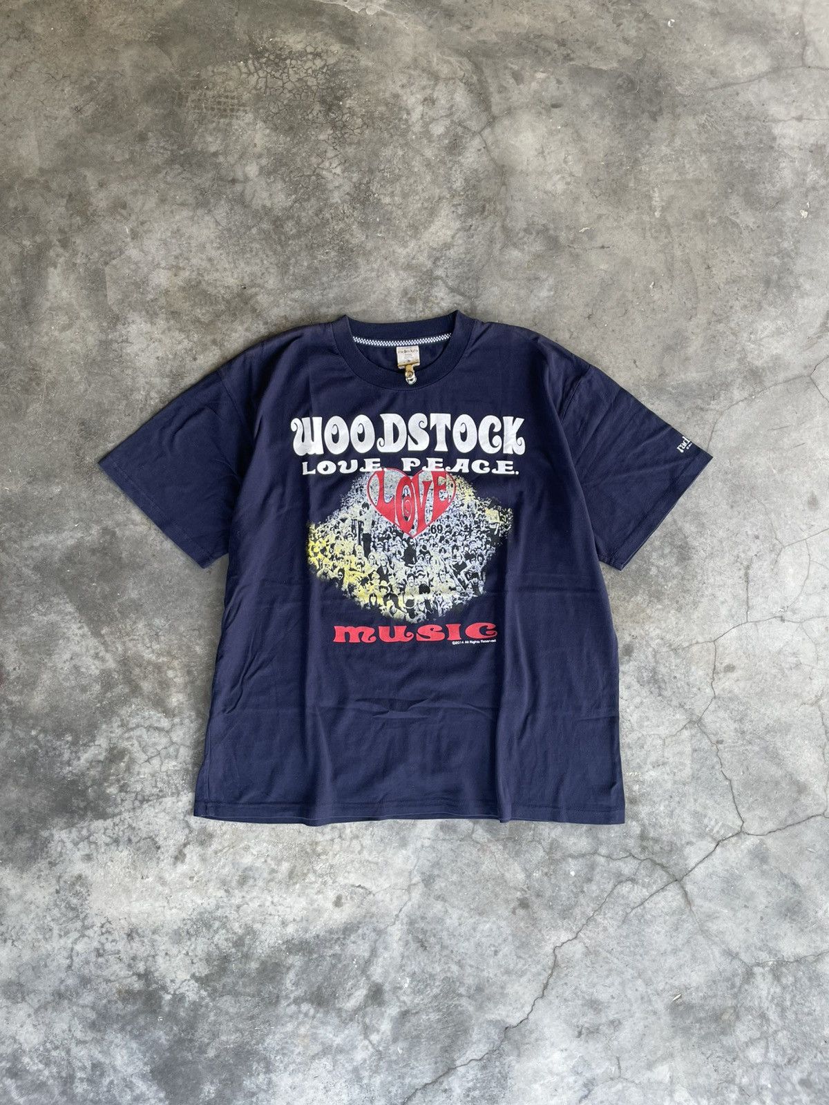 Band Tees Woodstock Love Peace Music Radio Days ©2014 Size US XXL / EU 58 / 5 - 1 Thumbnail