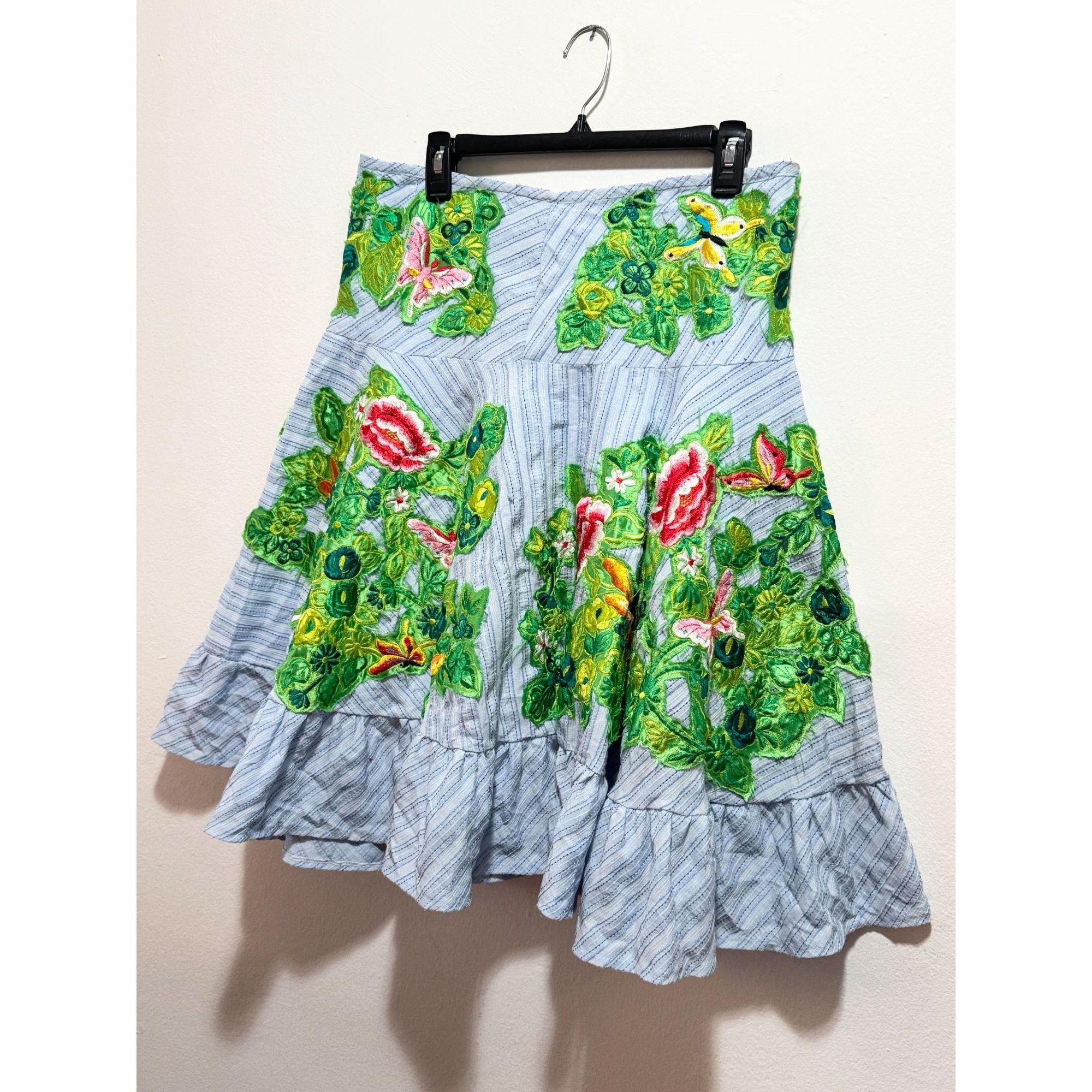Other Ariella embroidered floral butterfly skirt size L Size 29" - 5 Thumbnail