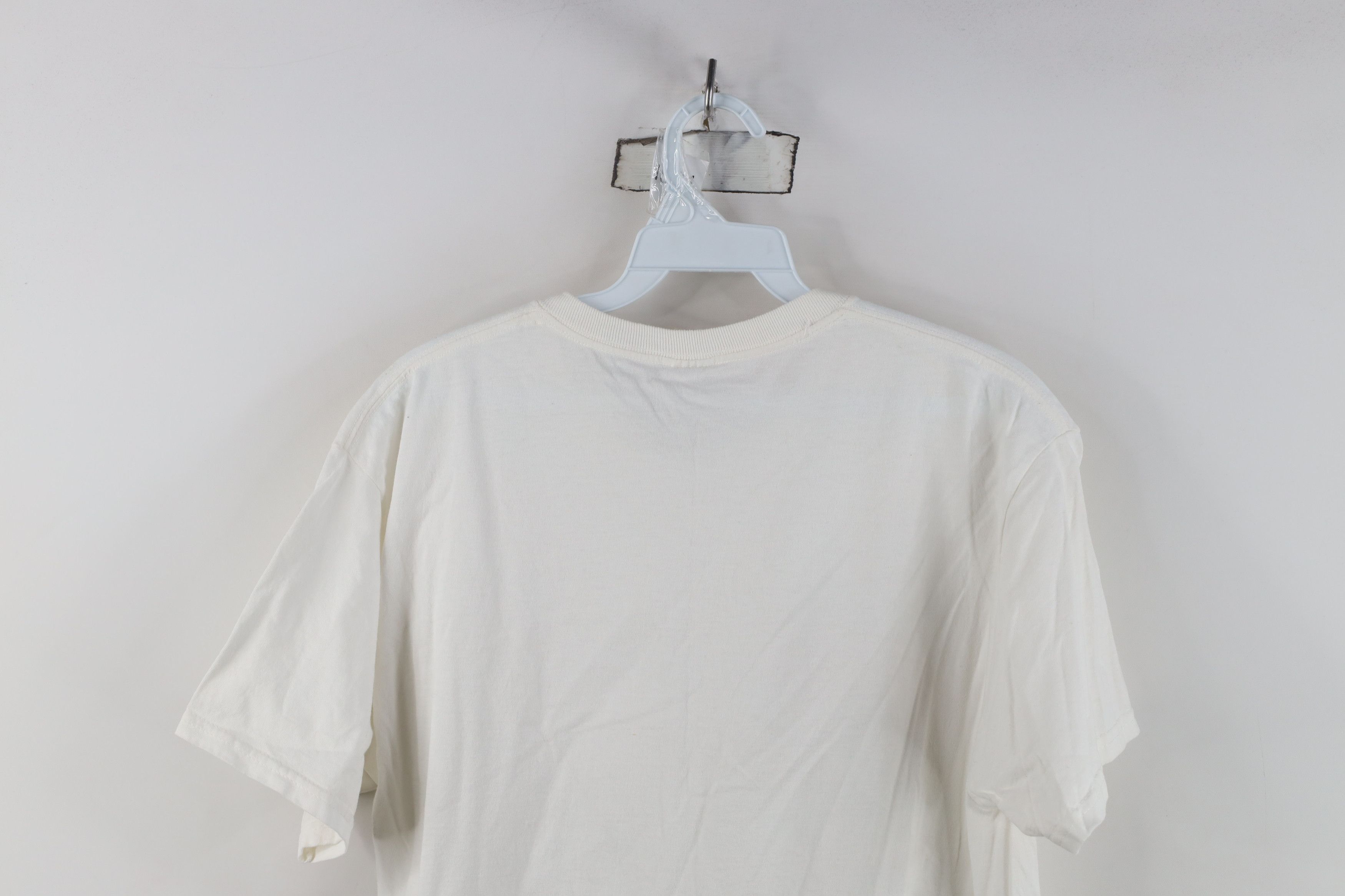 Vintage Vintage 90s Y2K Streetwear Cotton Short Sleeve T-Shirt White Size US M / EU 48-50 / 2 - 7 Thumbnail