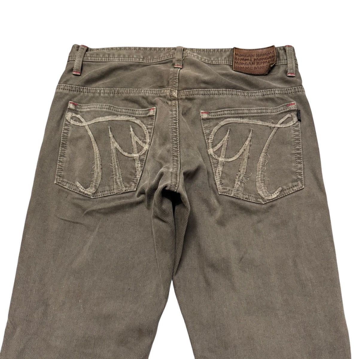 Japanese Brand Morgan Homme Brown Denim Flare Pants Size US 29 - 10 Thumbnail