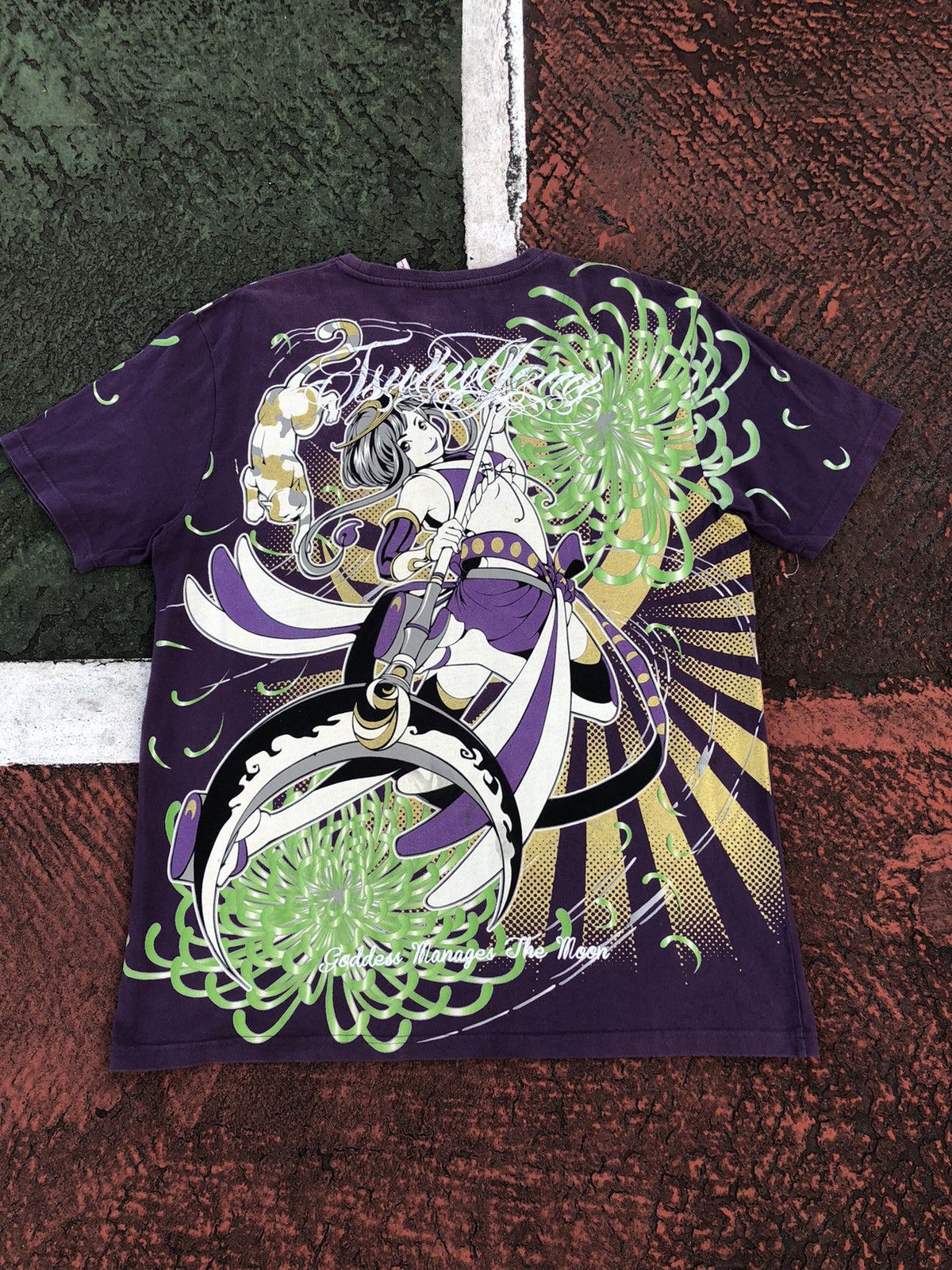 Japanese Brand 💥RARE💥Vintage OVP Sukajan Anime X Sexy Girl Tshirt Size US XXL / EU 58 / 5 - 2 Thumbnail