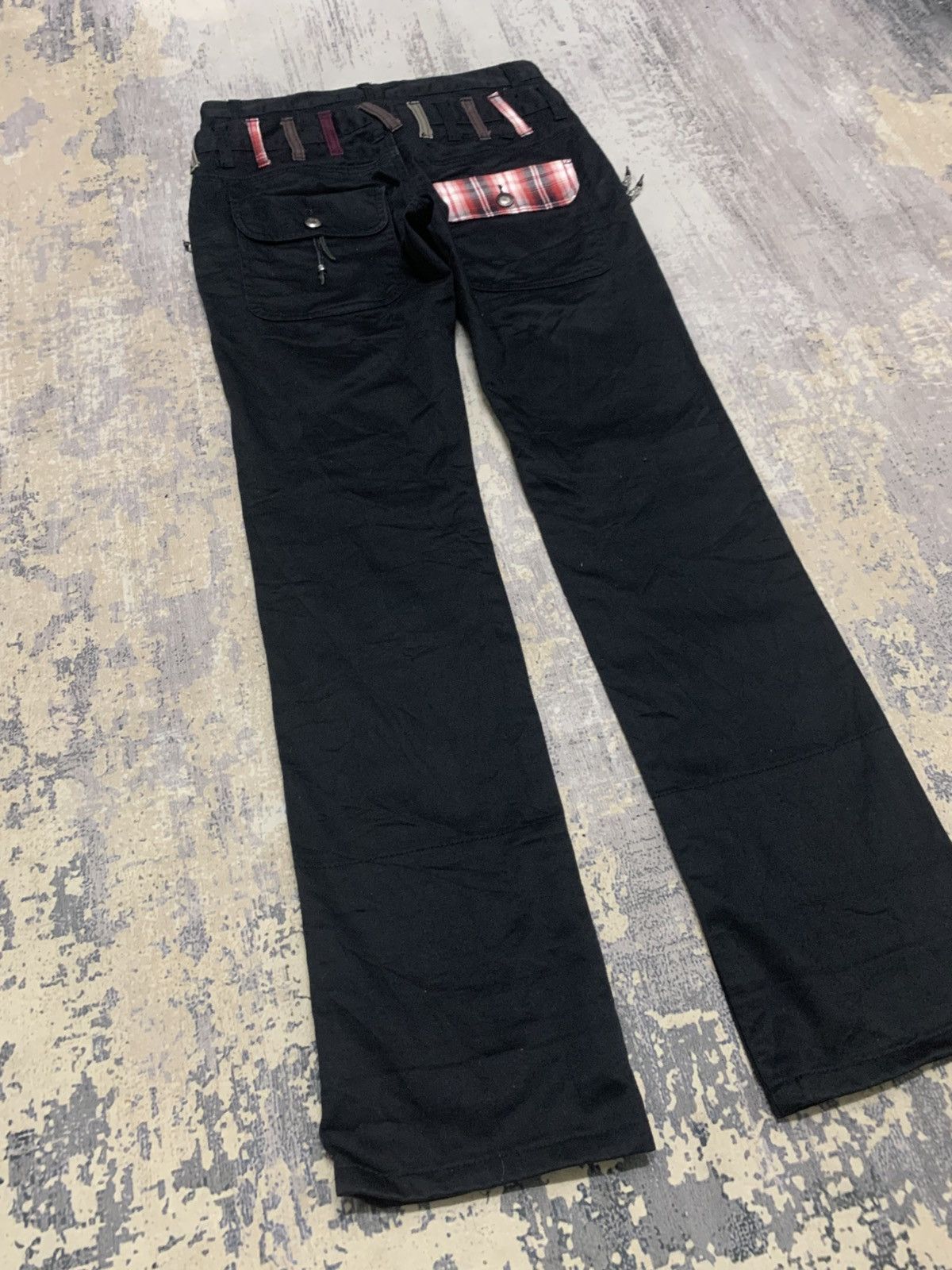 Japanese Brand Nylaus Japanese Brand Double Waist Punk Bondage Pants Size US 29 - 13 Thumbnail