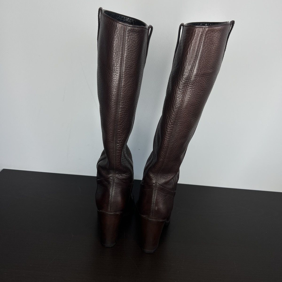 Gucci Gucci Knee Boots Hills High Brown Leather Shoes Size US 6 / IT 36 - 8 Thumbnail