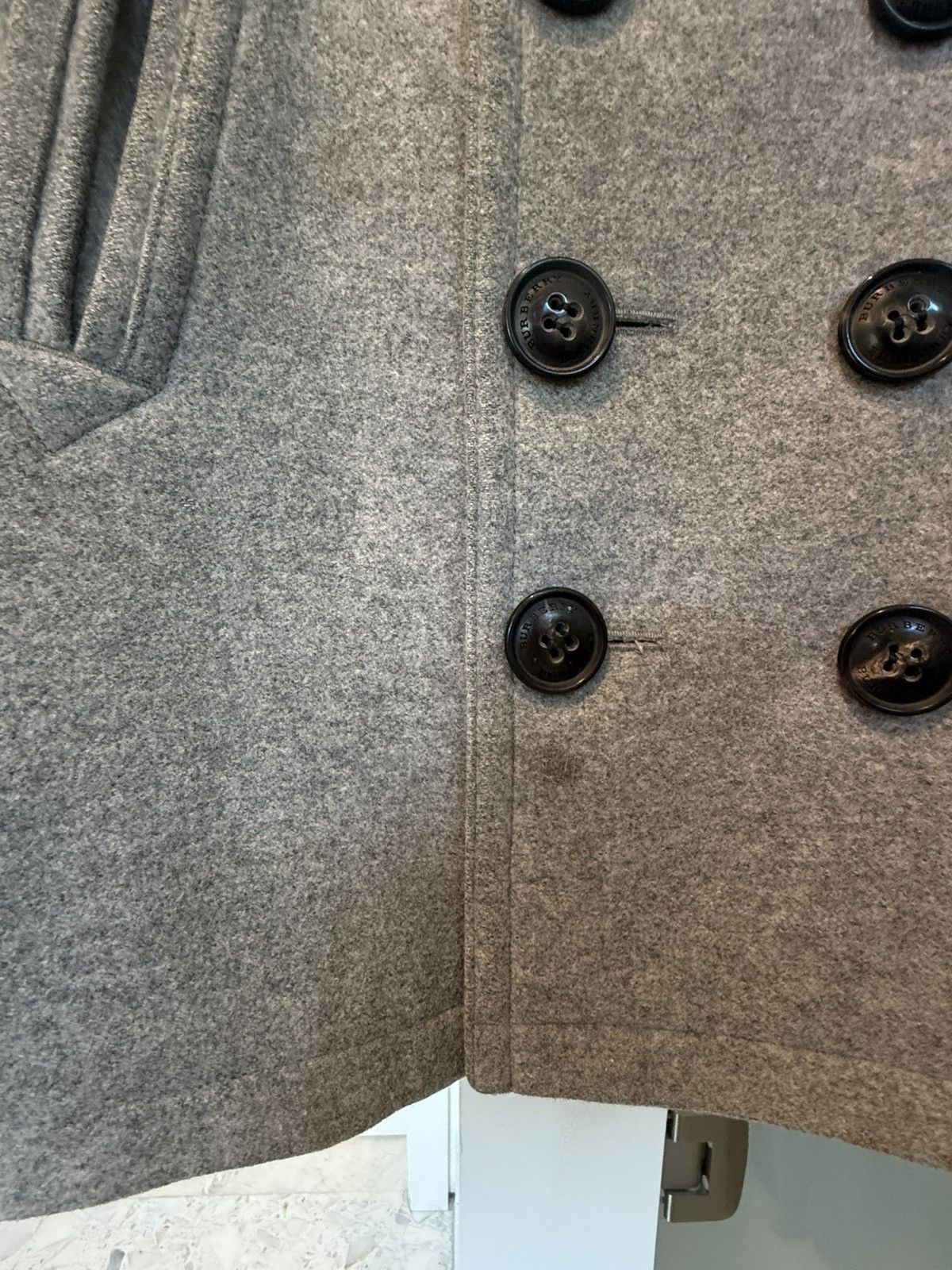 Burberry Burberry wool men coat Size US XL / EU 56 / 4 - 5 Thumbnail