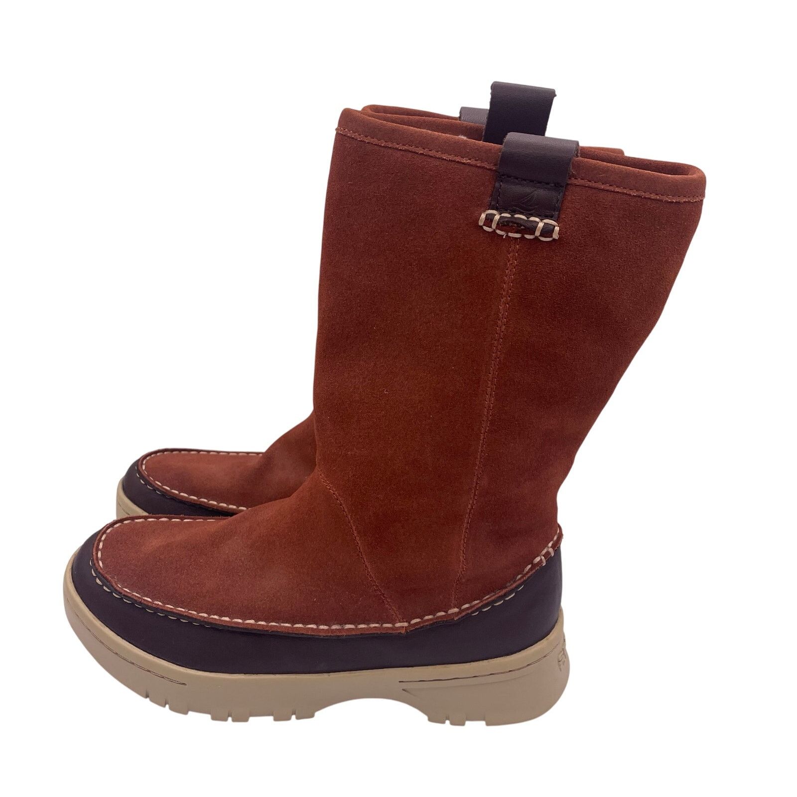 Sperry Sperry Keelan Rust Brown Suede Faux Fur Lined Winter Boots 6 Size US 6 / IT 36 - 1 Thumbnail
