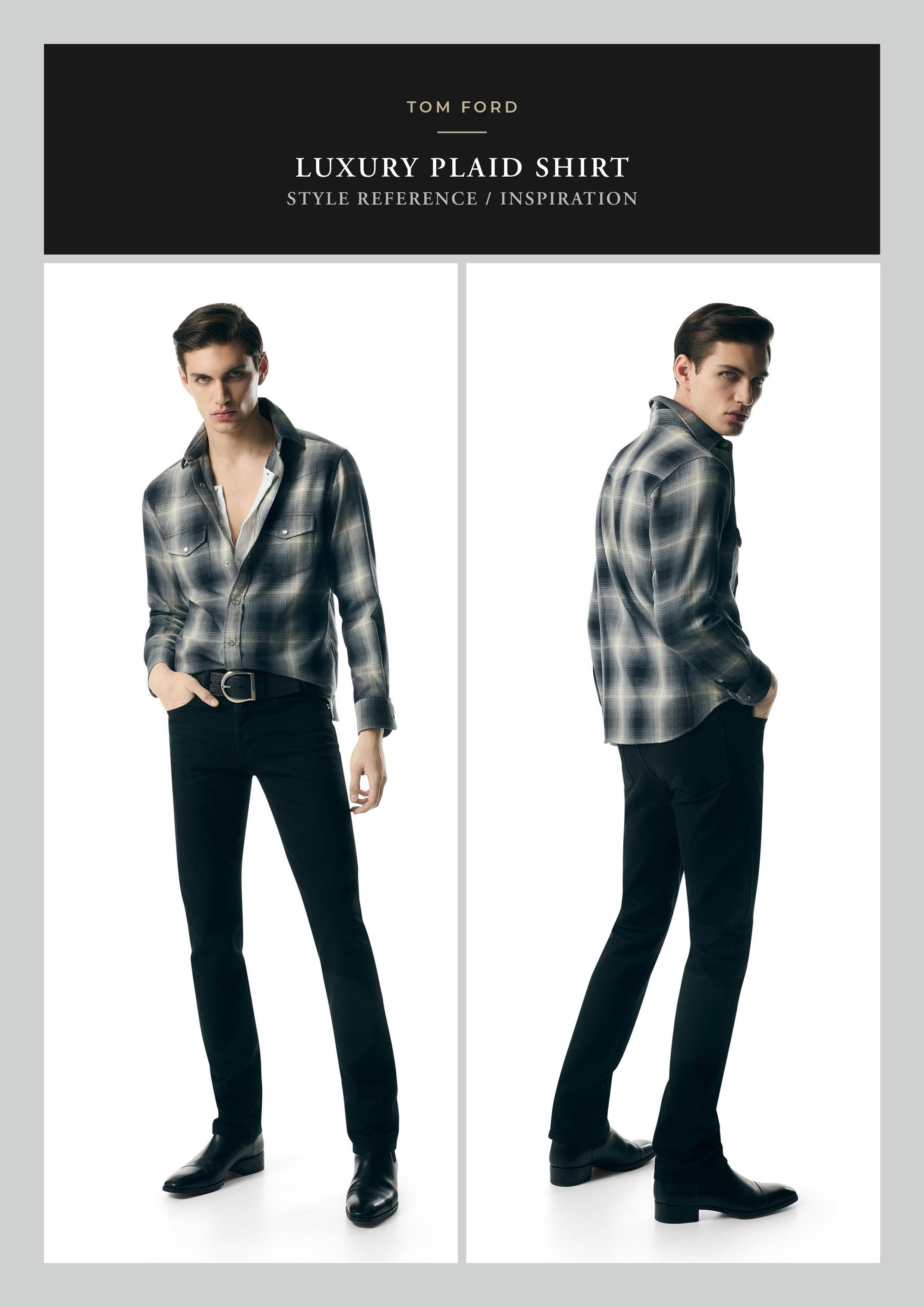 Tom Ford Ultimate $800 TOM FORD Plaid Shirt, Great Fit and Details Size US M / EU 48-50 / 2 - 10 Thumbnail