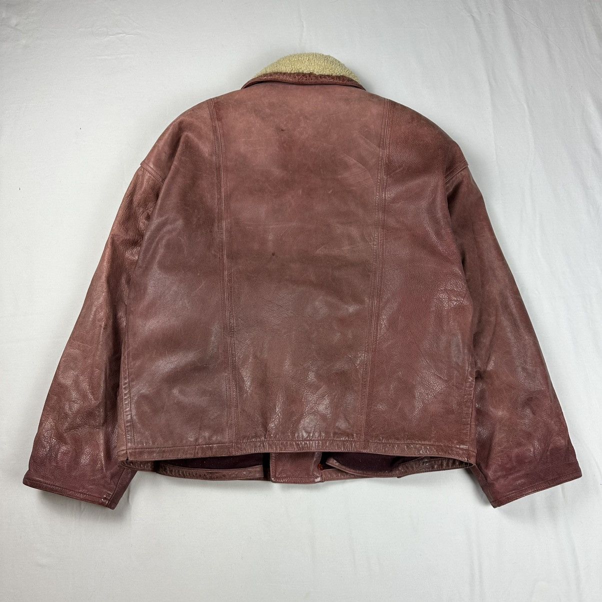 Marithe + Francois Girbaud Marithe + Francois Girbaud Leather Jacket Ruffo (1990s) Size US L / EU 52-54 / 3 - 3 Thumbnail