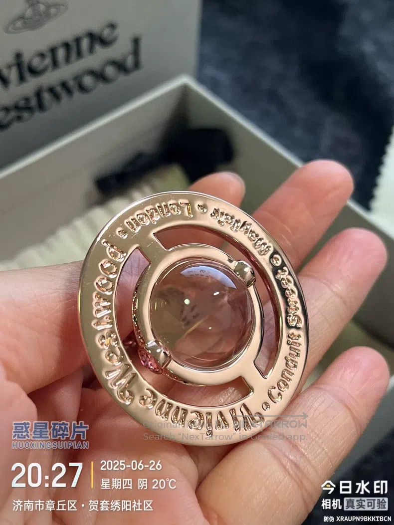 Vivienne Westwood vivienne westwood Rose Gold and Pink Diamond Nearly New La Size ONE SIZE - 4 Thumbnail