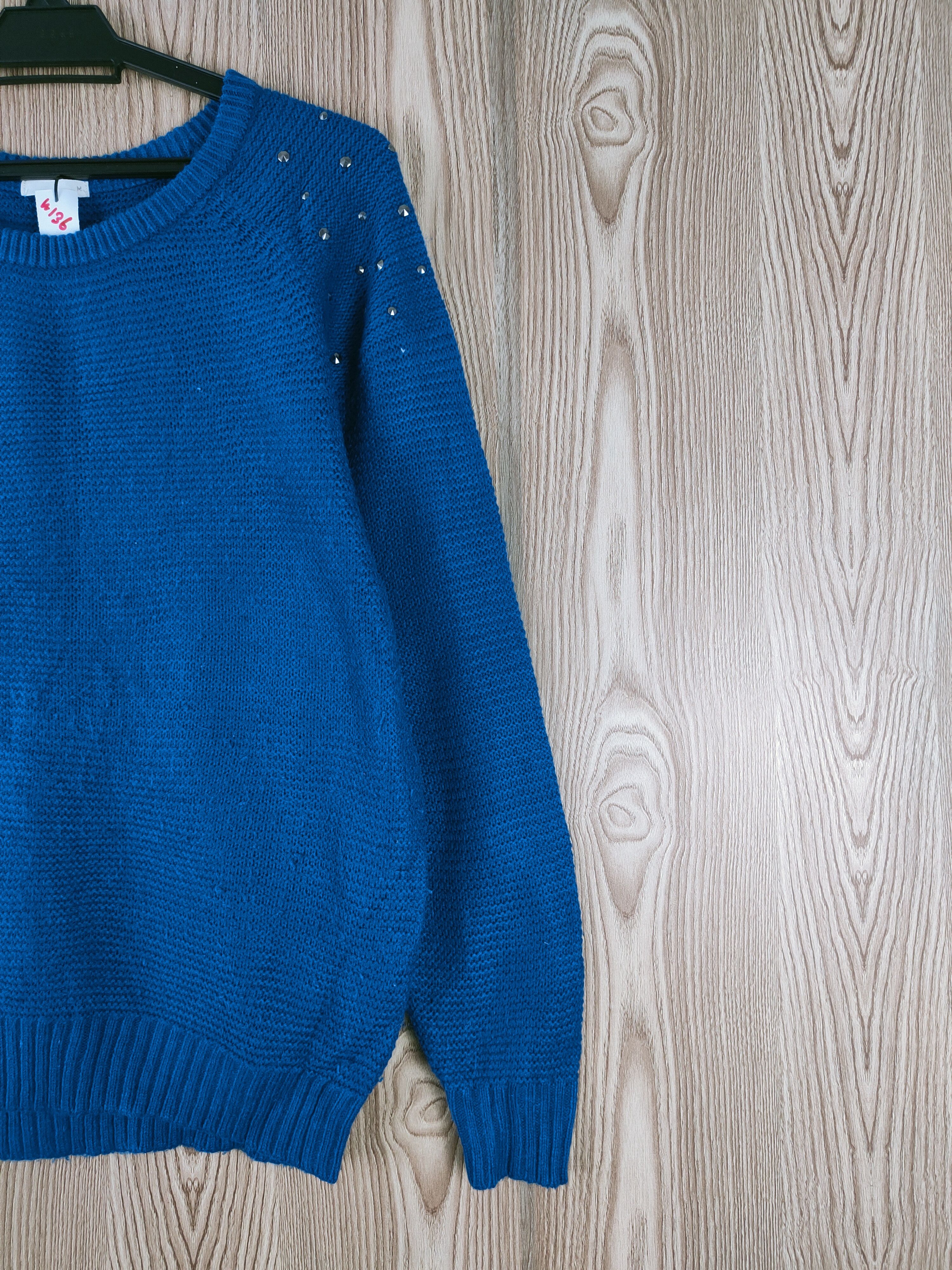 Japanese Brand Japanese Brand Blue Knitwear Sweatshirts #W136 Size M / US 6-8 / IT 42-44 - 5 Thumbnail
