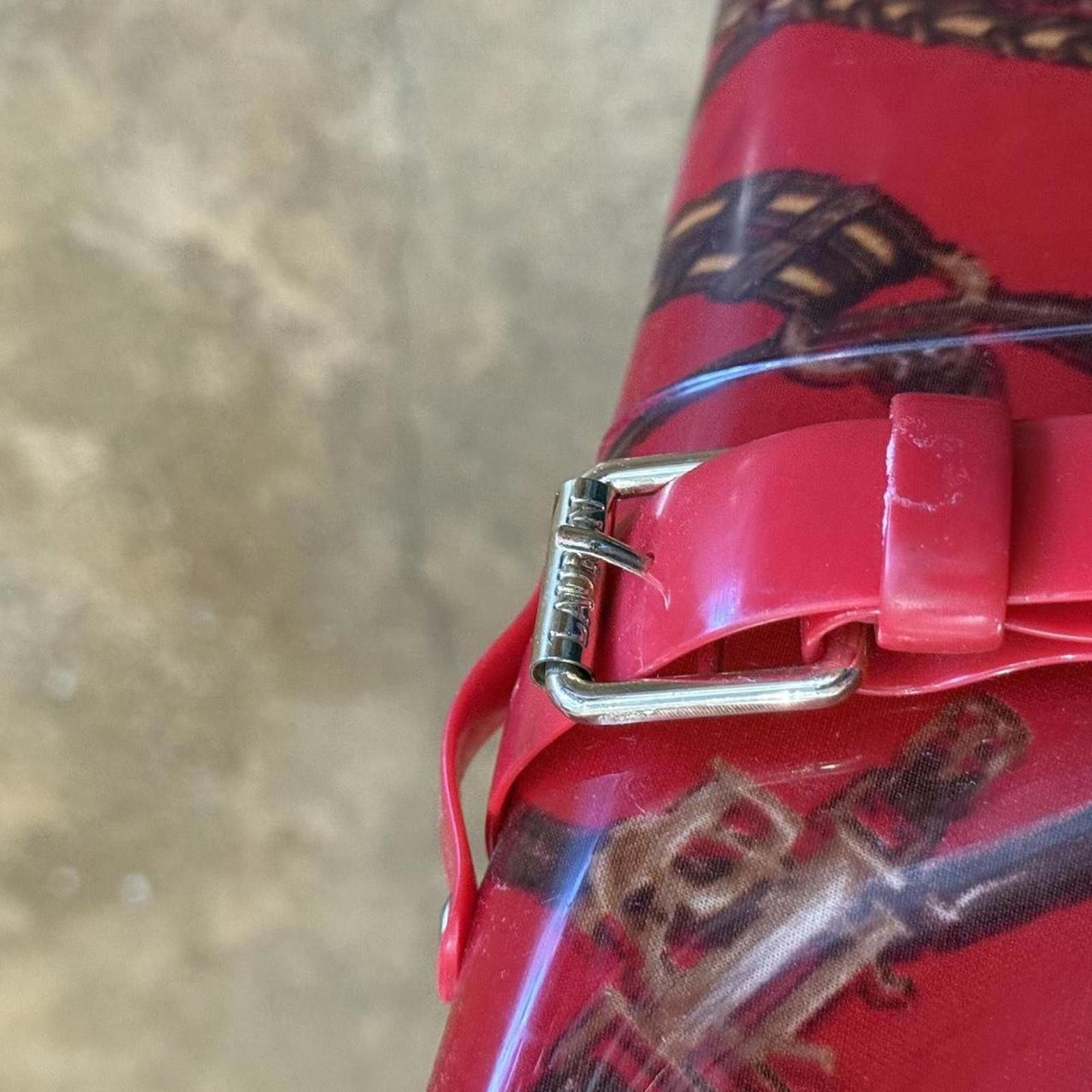 Lauren Ralph Lauren Horseshoe Belt Red Ralph Lauren Rain Boots Size US 8 / IT 38 - 5 Thumbnail