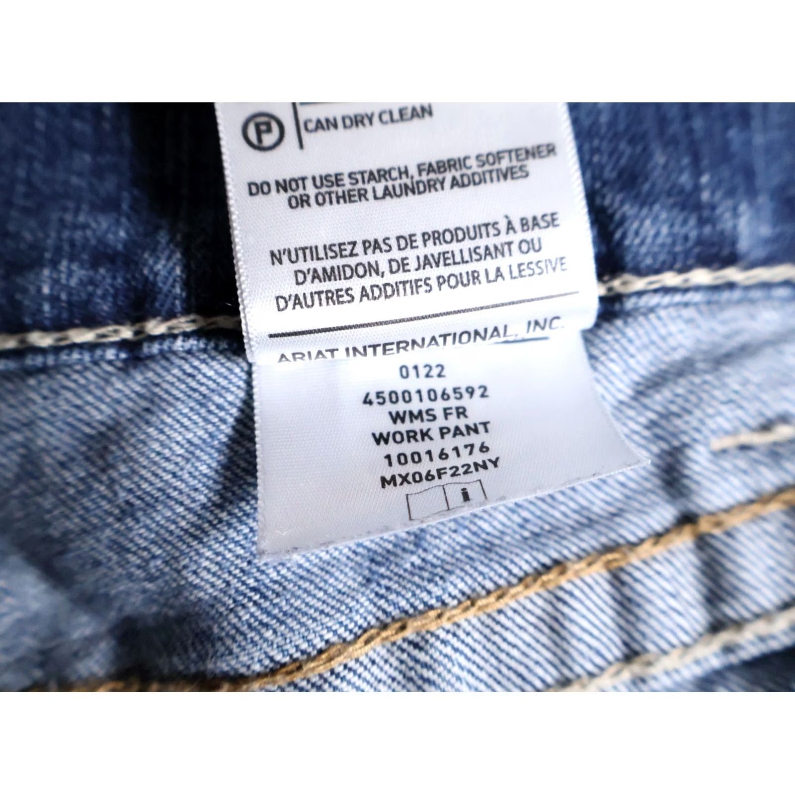 Ariat Ariat Jeans Bootcut Women's 40 x 31.5 Denim Blue Zip Fly Stretch 5-Pocket Fashion Mid Rise Vintage No Size 27" / US 4 / IT 40 - 5 Thumbnail