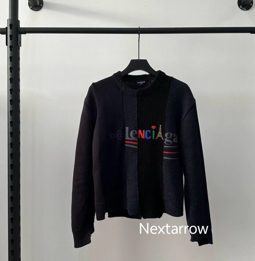 Balenciaga BALENCIAGA SS21 Damaged Splicing Logo Round N 2412-Nextarrow Size US XS / EU 42 / 0 - 1 Thumbnail