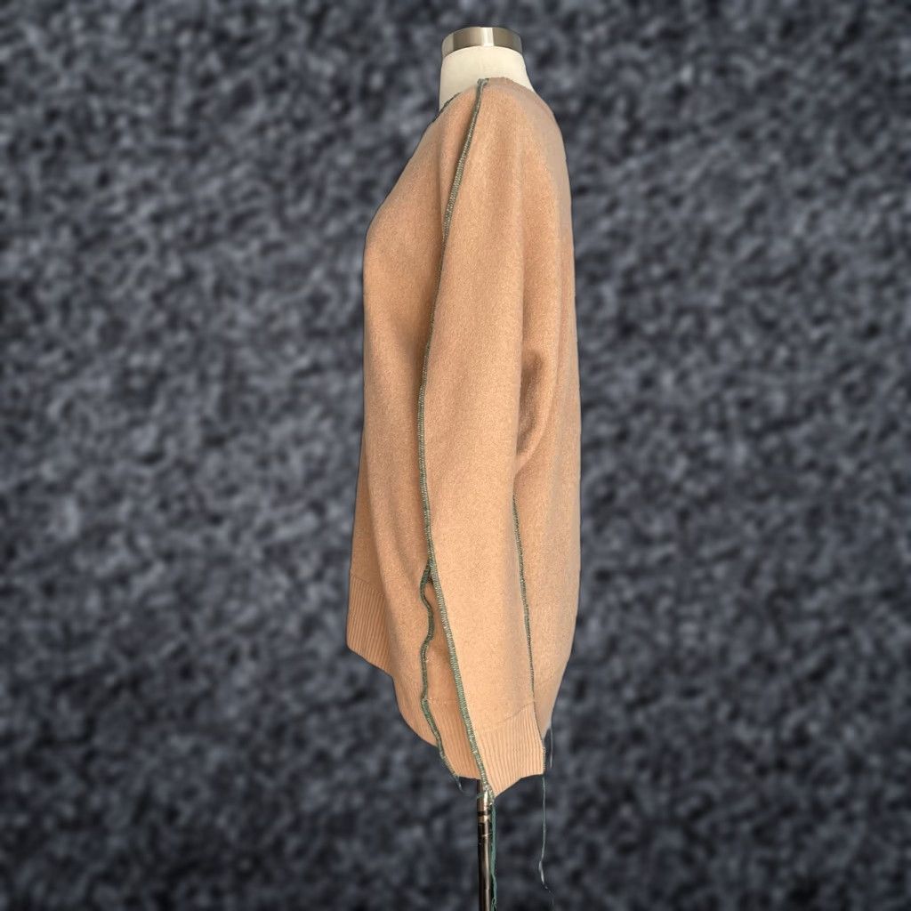 Vintage JNBY Sweater Women 100% Merino Wool Asymmetrical Tan Camel Size M Beige Pullover Wool Womens 100% Merino Wool Size M / US 6-8 / IT 42-44 - 1 Thumbnail
