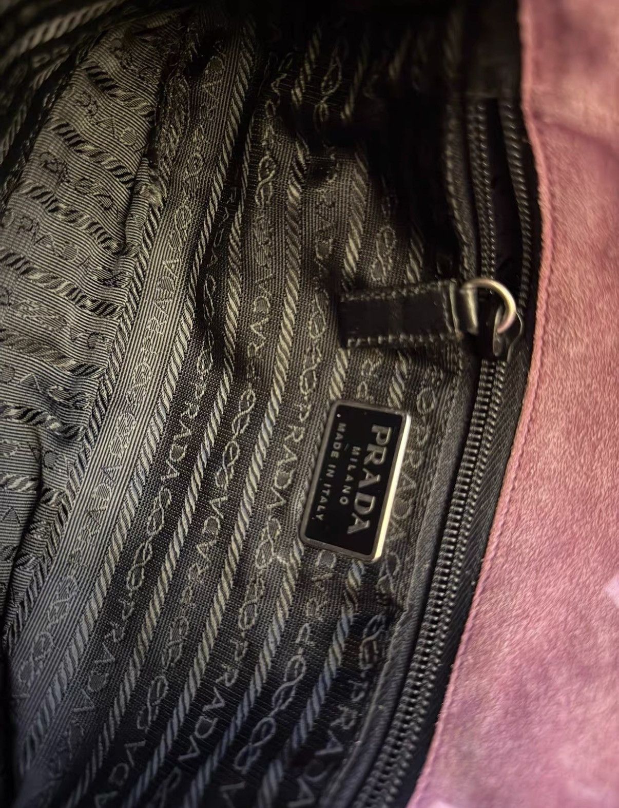 Prada Prada Vintage Magenta Wool Knit Flap Bag J36 Size ONE SIZE - 8 Thumbnail
