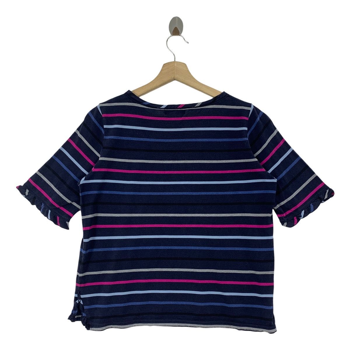 Sonia Rykiel × Vintage Vintage SONIA RYKIEL collection stripe women tee Size S / US 4 / IT 40 - 4 Thumbnail