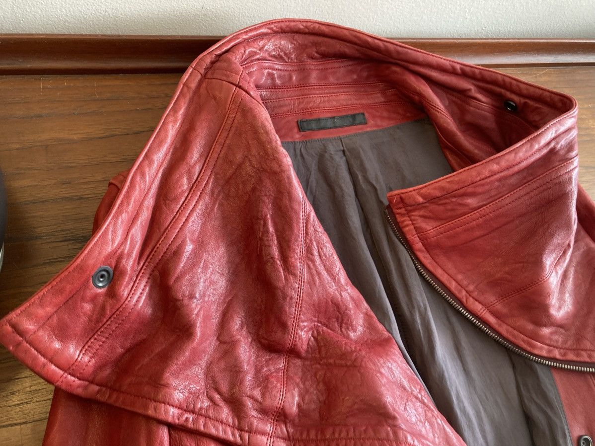 Julius GRAIL ARCHIVE BNWT SS2011 cowl neck jacket Red | Grailed