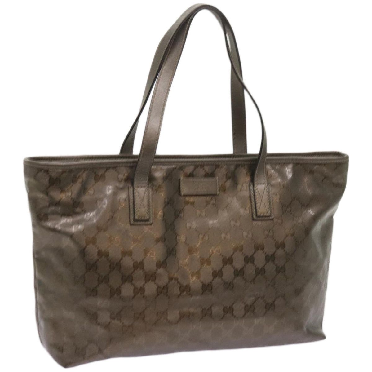 image of Gucci GG Implementation Tote Bag Bronze 211137 Auth Ep3493, Women's