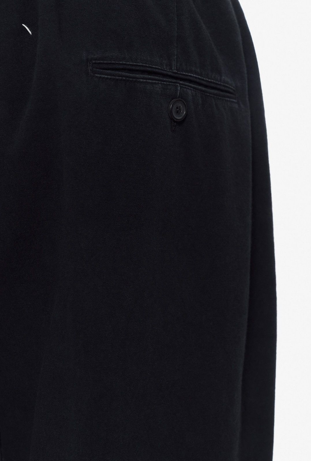 Maison Margiela Last Maison Margiela Work-In-Progress Black Cotton Pants Size US 32 / EU 48 - 3 Thumbnail