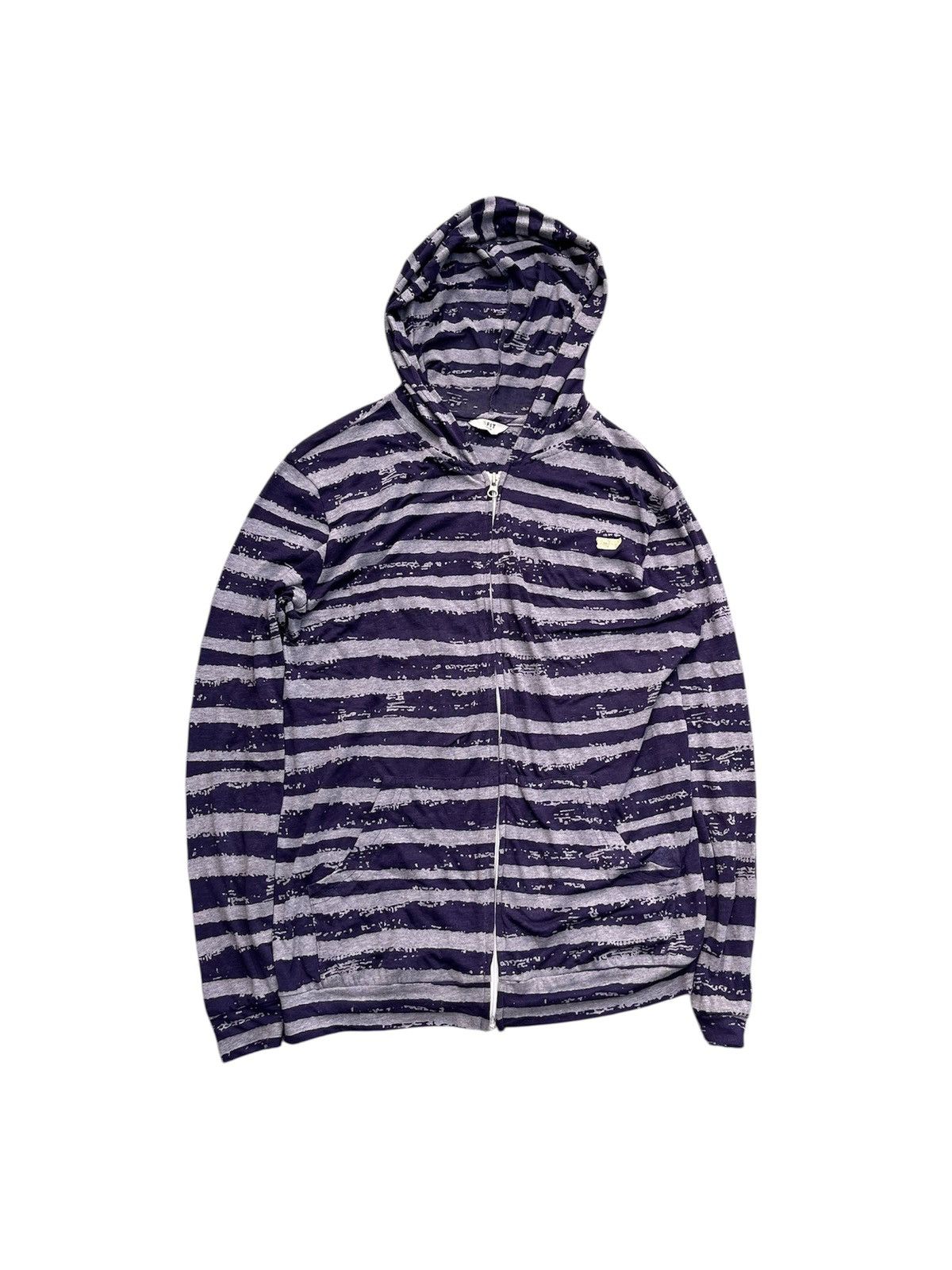 SFIT TWEENS SLIK STRIPE MESHTOP HOODIE PUNK