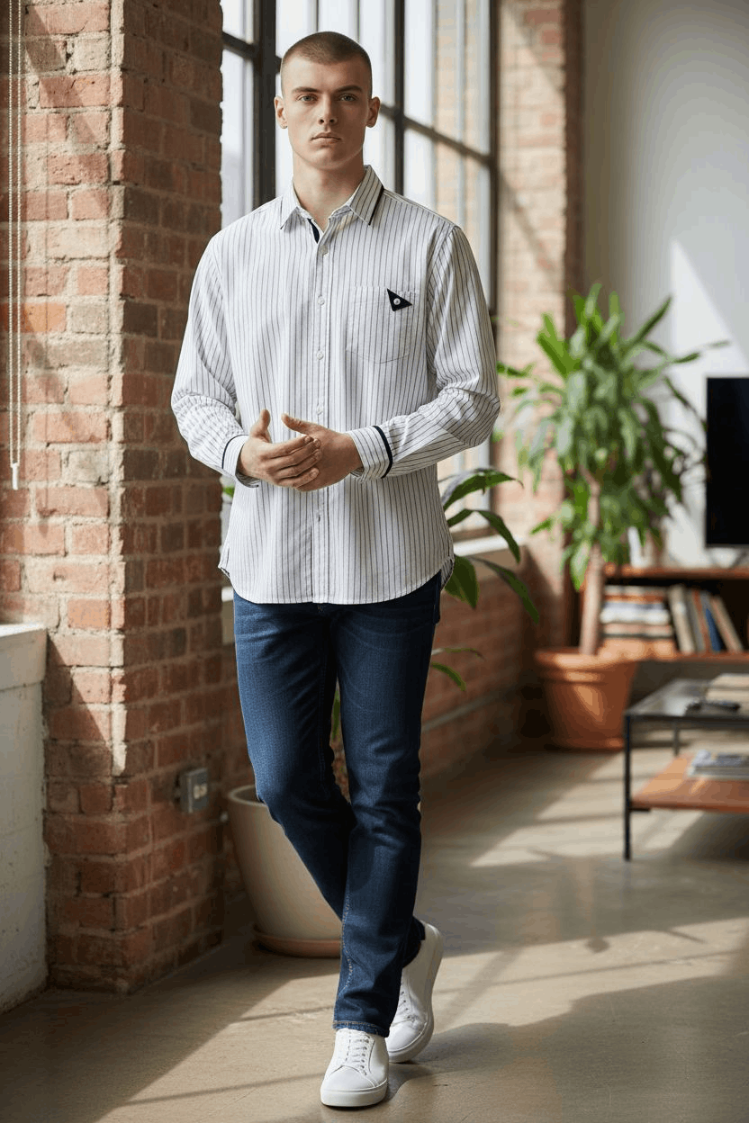 PPFM PPFM Hickory Stripe Button Ups Size US M / EU 48-50 / 2 - 1 Thumbnail