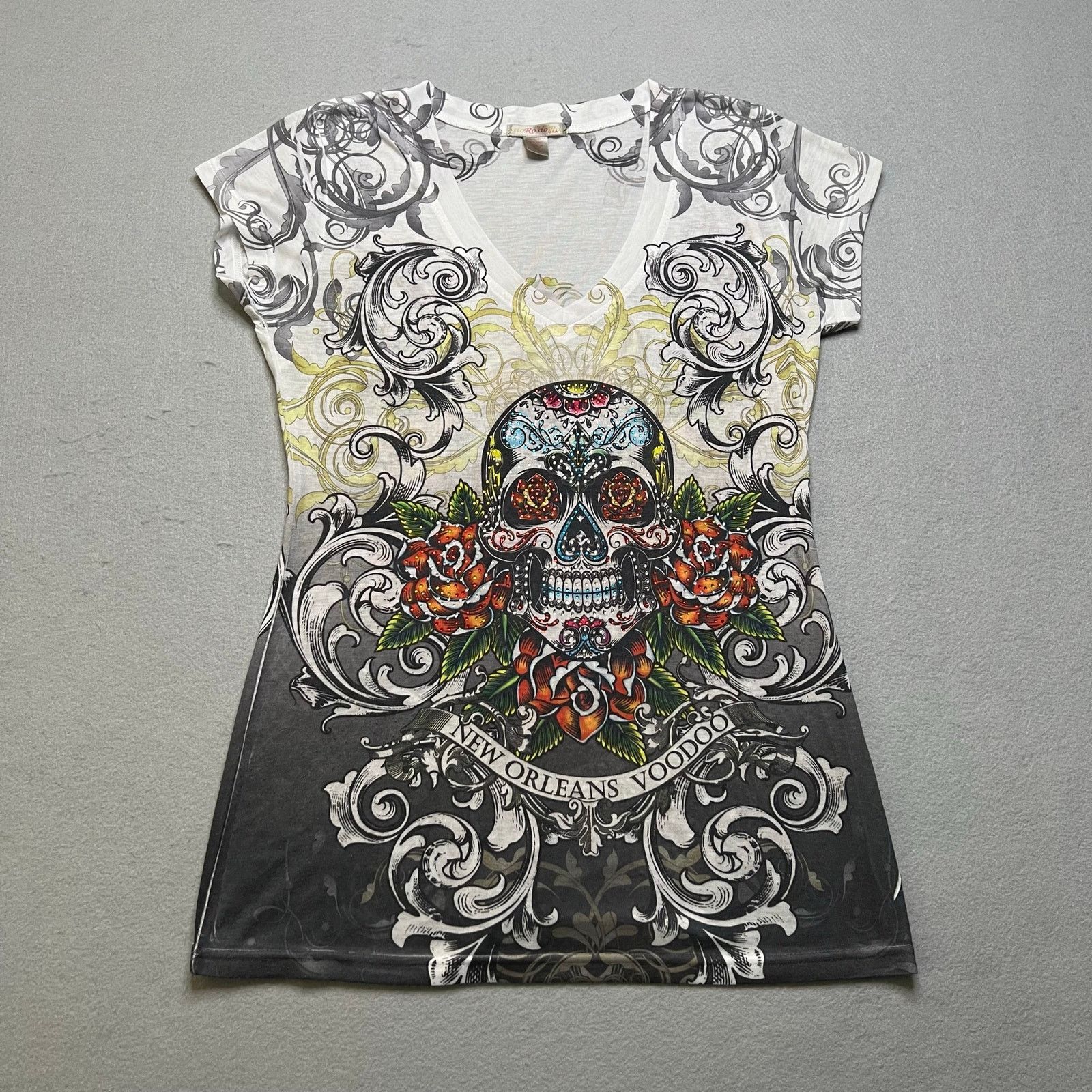 Other Y2K PsioRosio USA New Orleans Voodoo Skull T-Shirt XL Gothic Size XL / US 12-14 / IT 48-50 - 1 Thumbnail